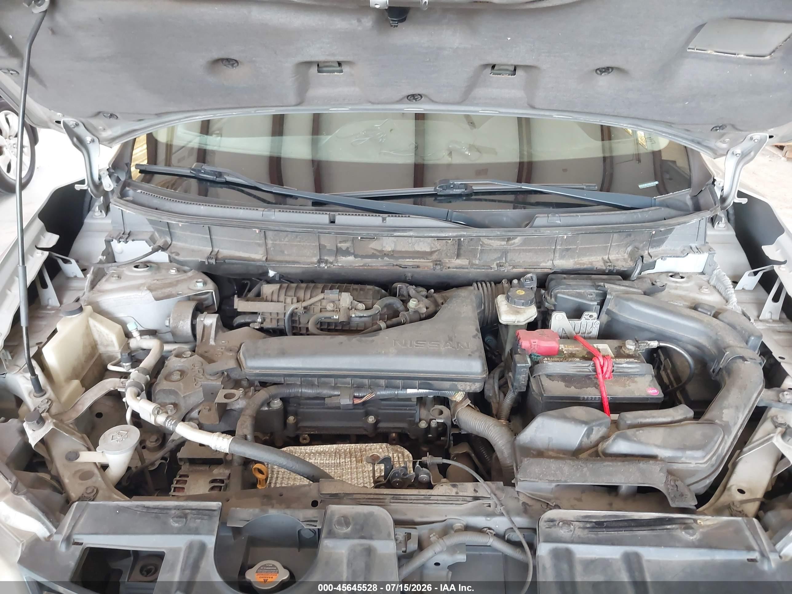 2015 Nissan Rogue Sv Silver vin: 5N1AT2MV7FC876273