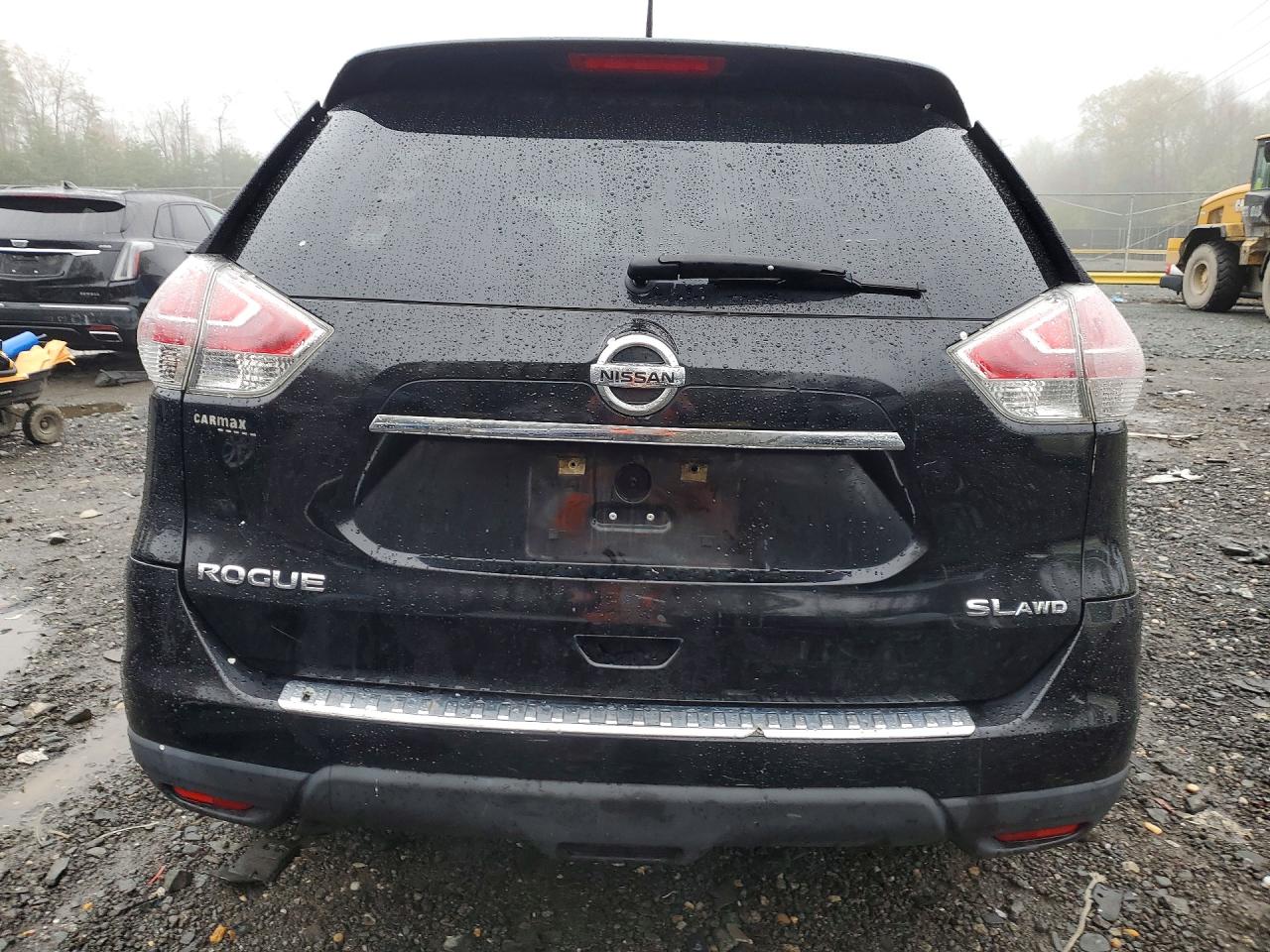 2015 Nissan Rogue Sl Black vin: 5N1AT2MV7FC879237