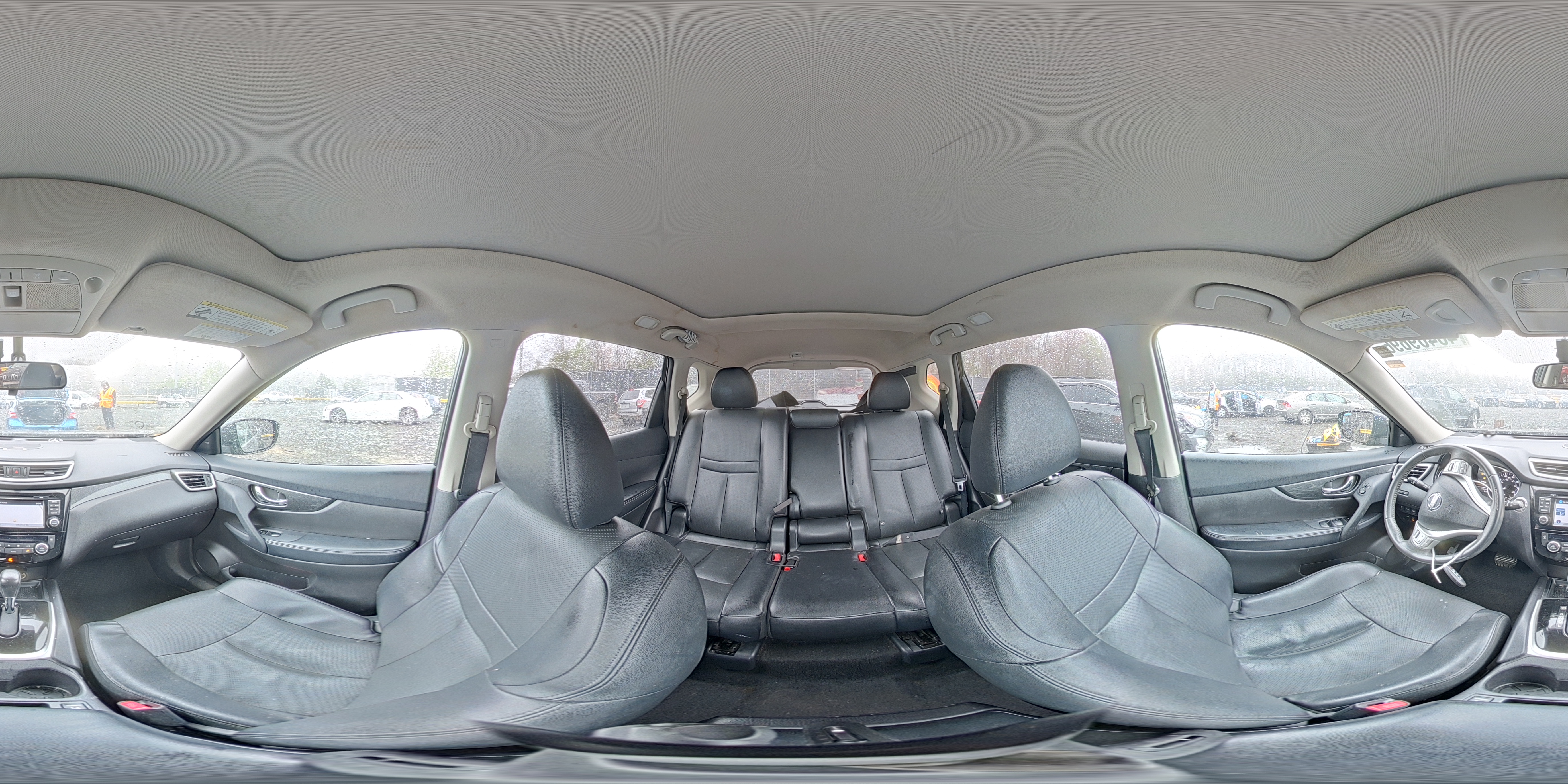 2015 Nissan Rogue Sl Black vin: 5N1AT2MV7FC879237
