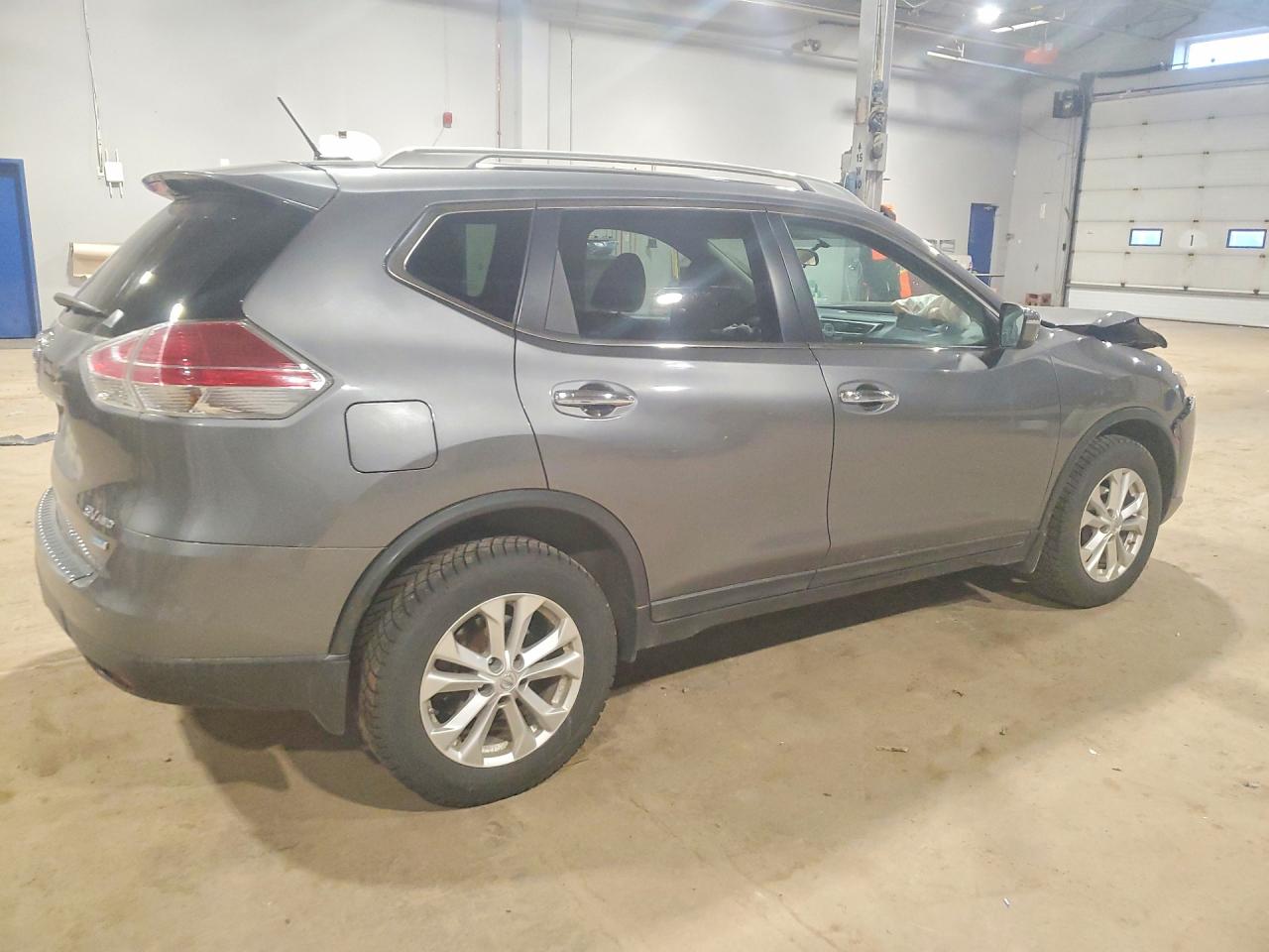 2015 Nissan Rogue S Gray vin: 5N1AT2MV7FC905688