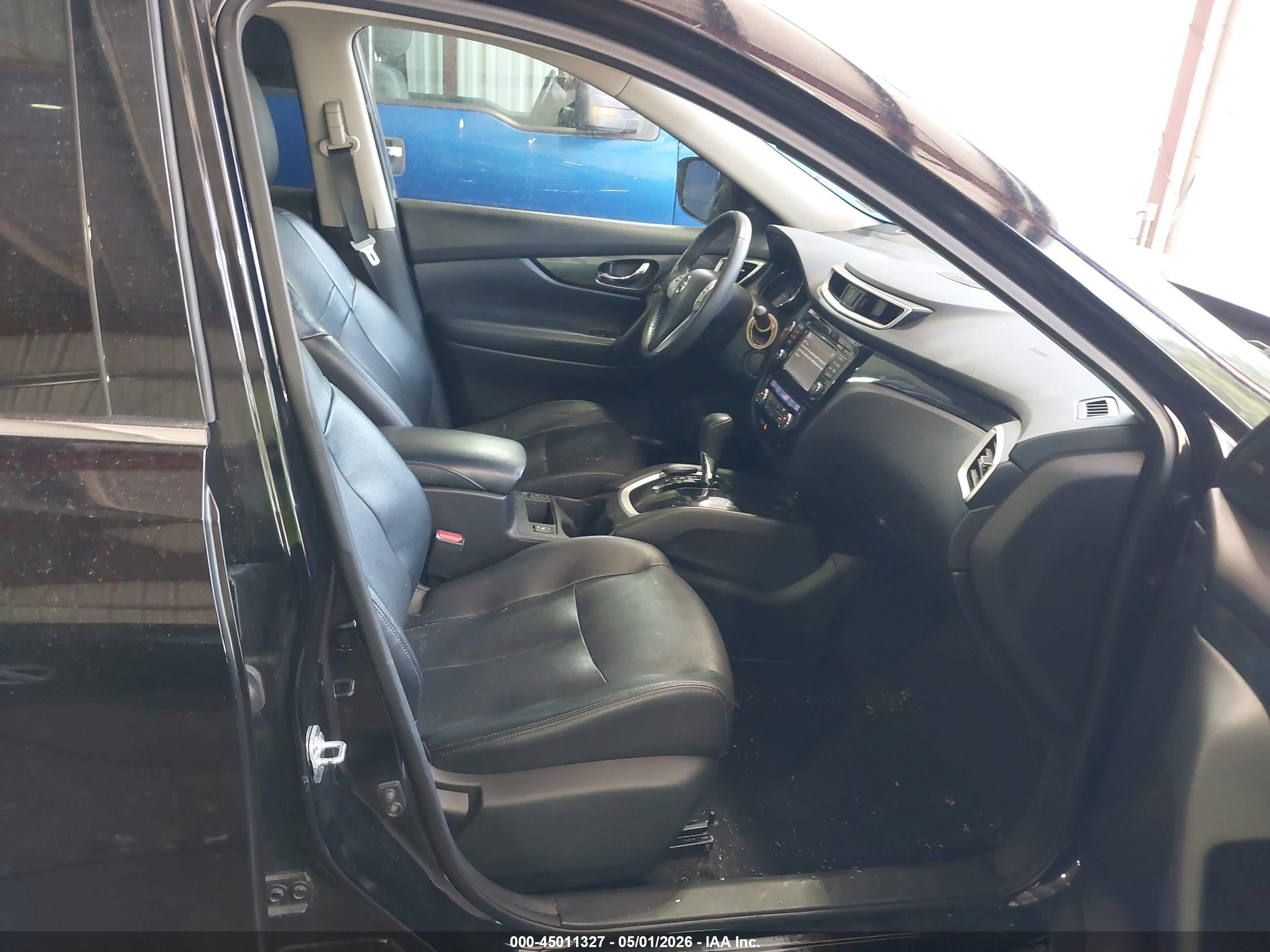 2015 Nissan Rogue Sl Черный vin: 5N1AT2MV7FC908252