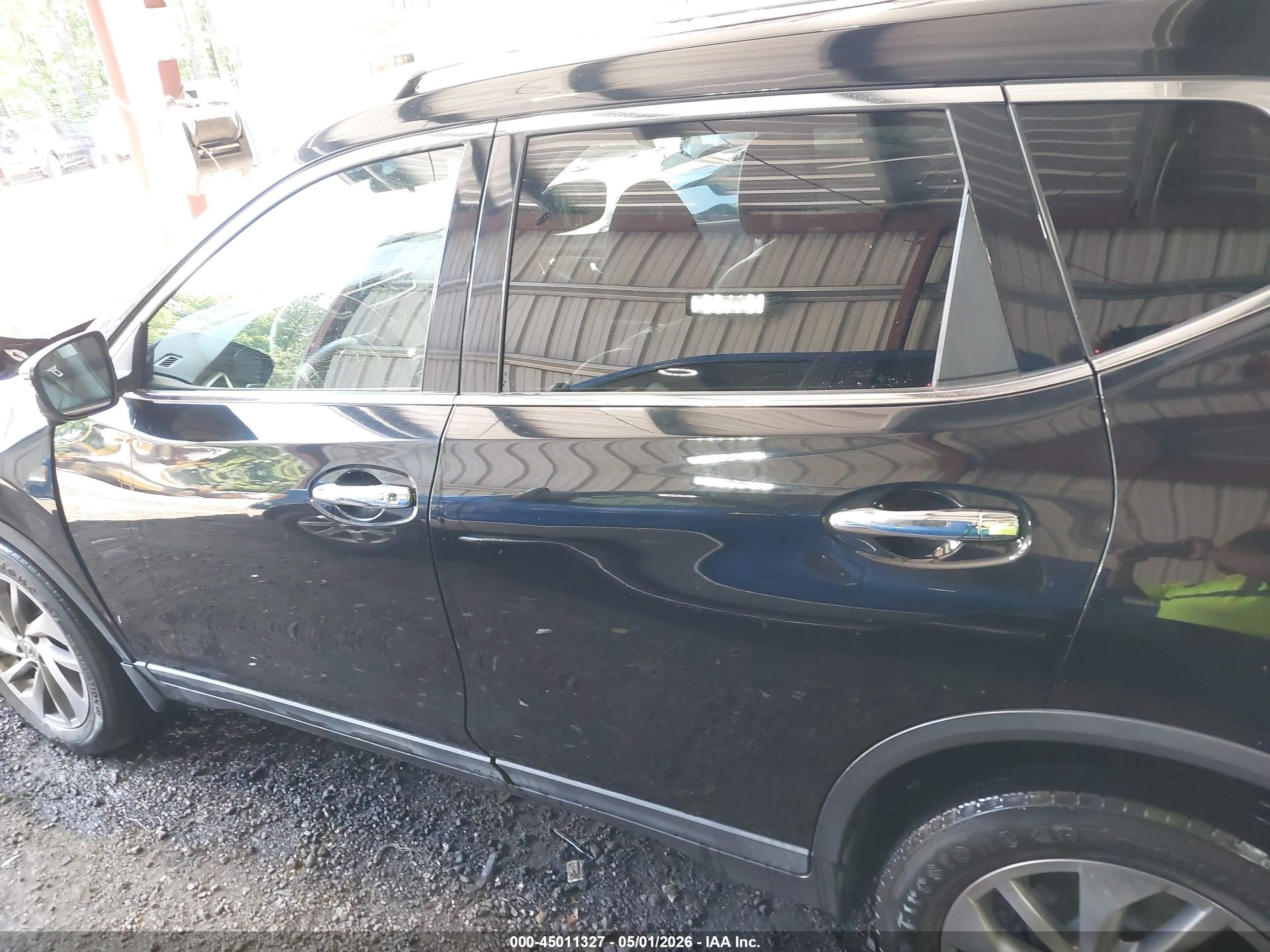 2015 Nissan Rogue Sl Черный vin: 5N1AT2MV7FC908252