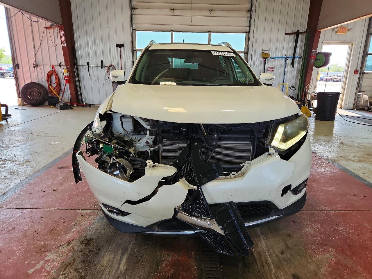 2015 Nissan Rogue Sv White vin: 5N1AT2MV7FC909269