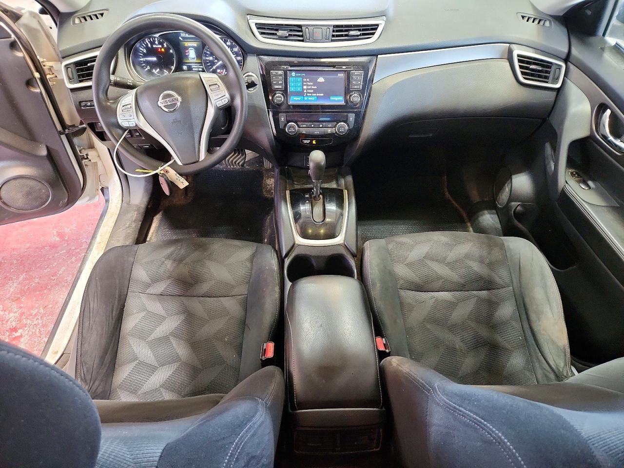2015 Nissan Rogue Sv White vin: 5N1AT2MV7FC909269