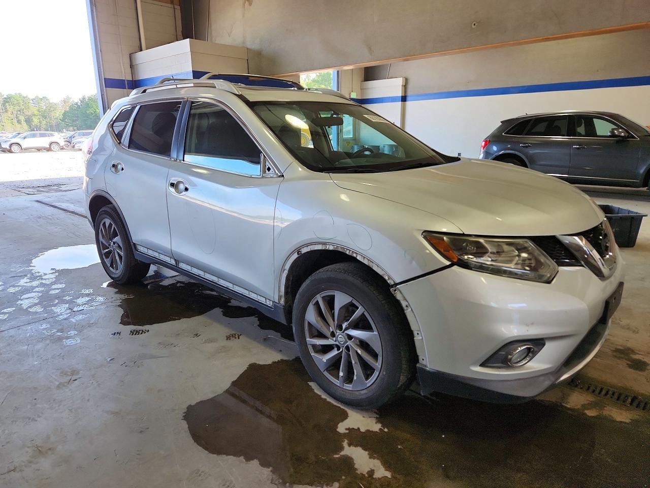 2016 Nissan Rogue Sl Серебряный vin: 5N1AT2MV7GC872113