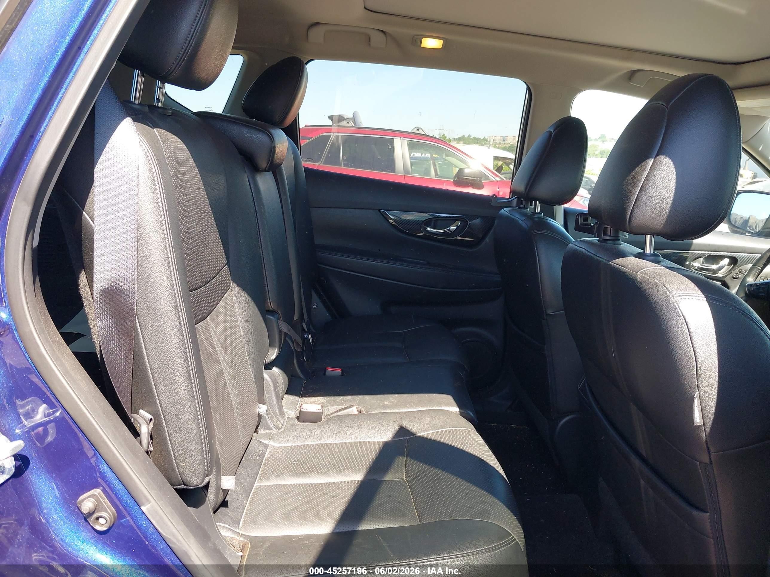 2017 Nissan Rogue Sl Blue vin: 5N1AT2MV7HC749509