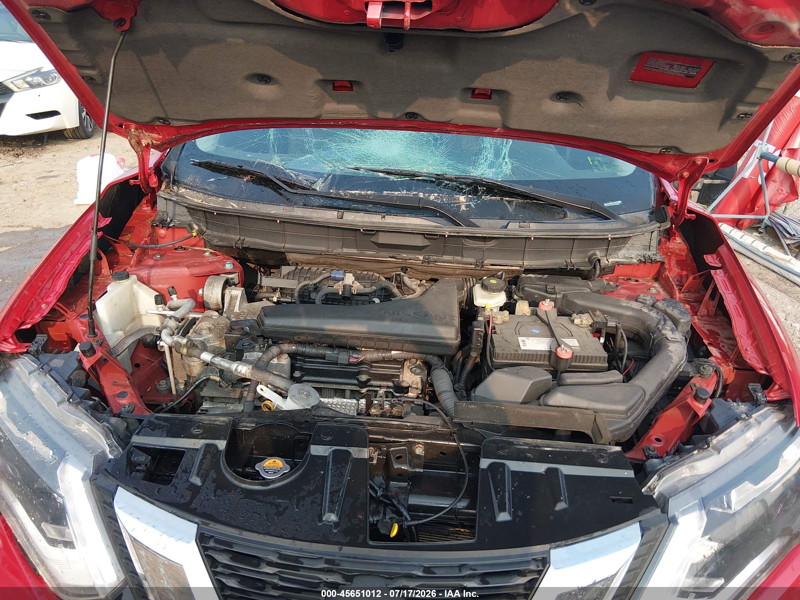 2017 Nissan Rogue Sv Red vin: 5N1AT2MV7HC769906
