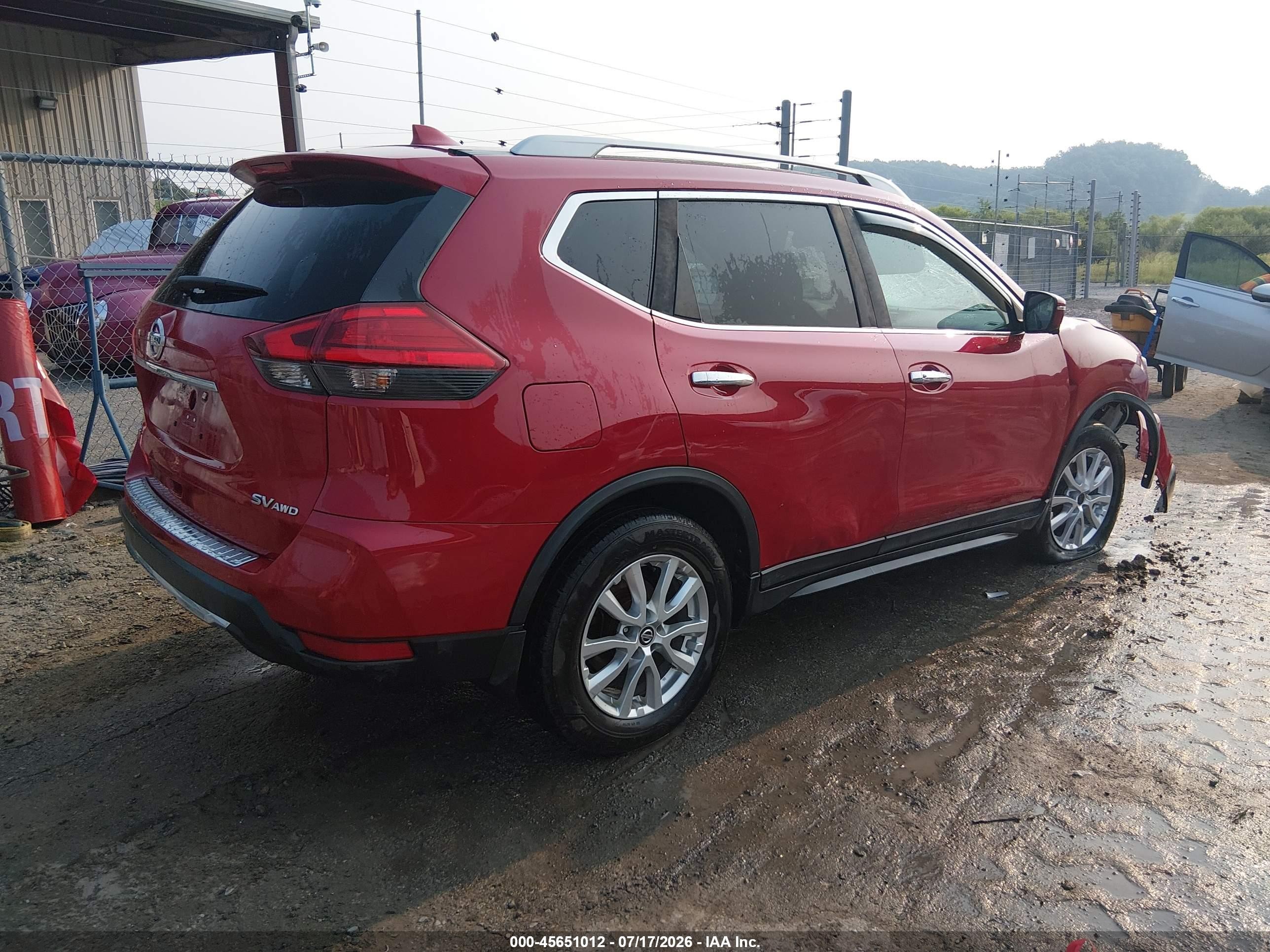 2017 Nissan Rogue Sv Red vin: 5N1AT2MV7HC769906