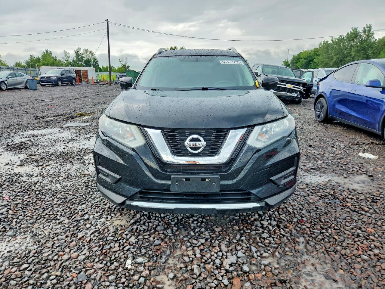 2017 Nissan Rogue Sv Black vin: 5N1AT2MV7HC819252