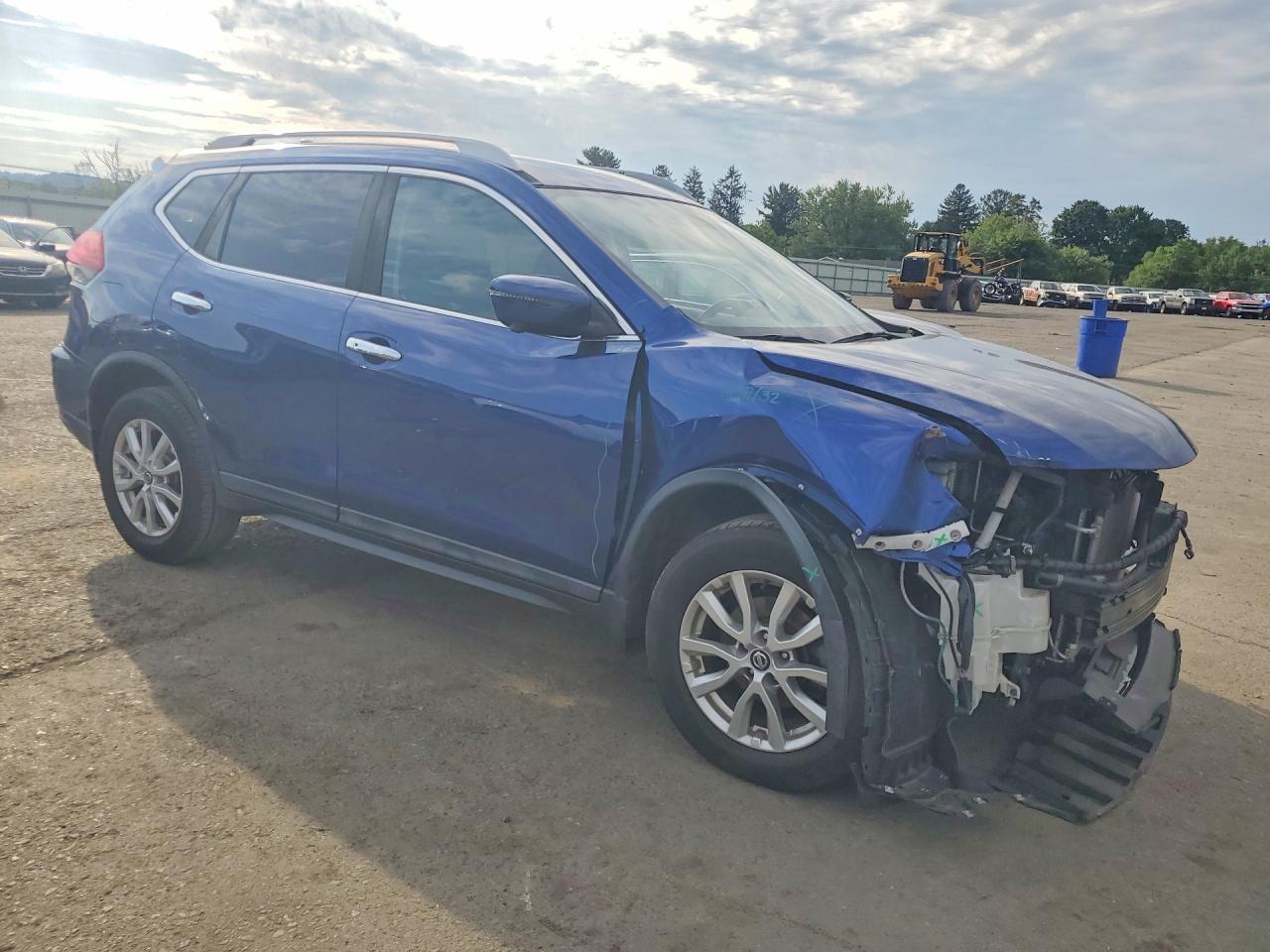 2017 Nissan Rogue Sv Blue vin: 5N1AT2MV7HC822295
