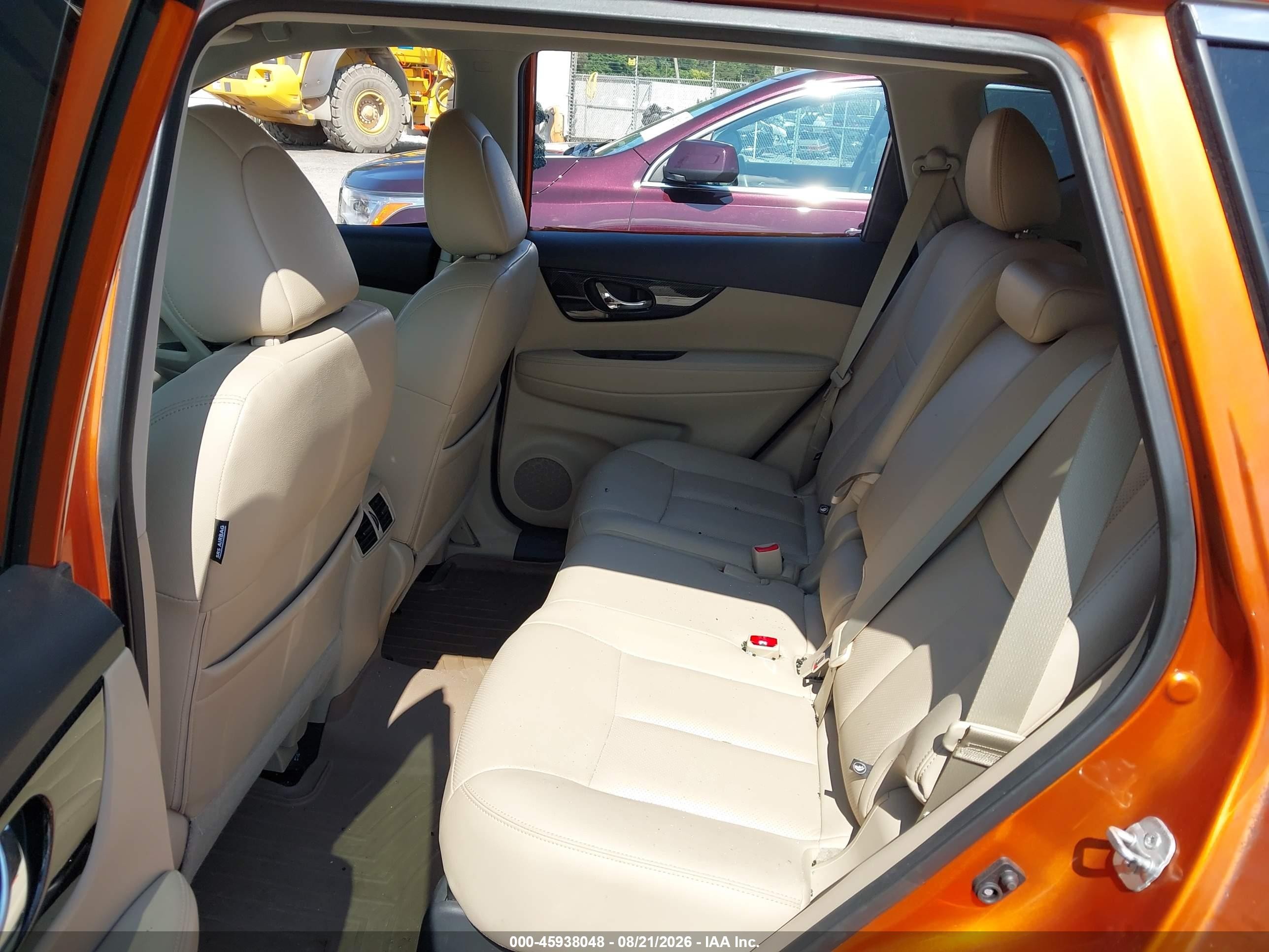 2017 Nissan Rogue Sl Orange vin: 5N1AT2MV7HC829358