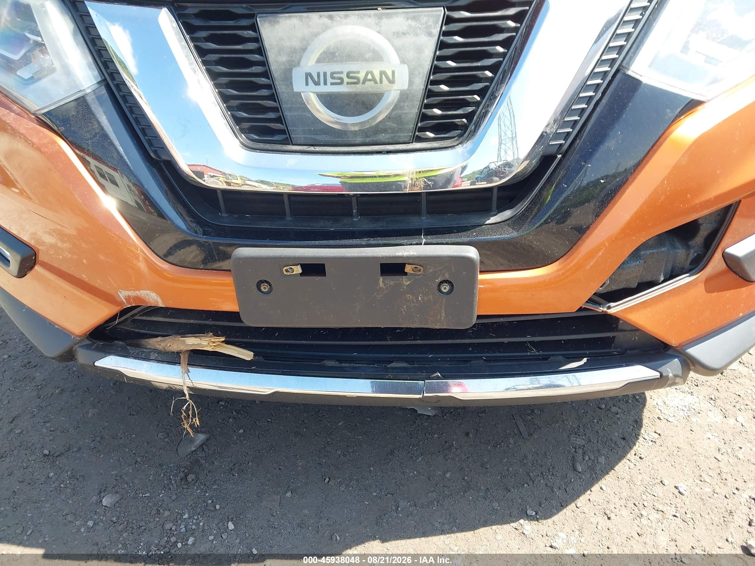 2017 Nissan Rogue Sl Orange vin: 5N1AT2MV7HC829358