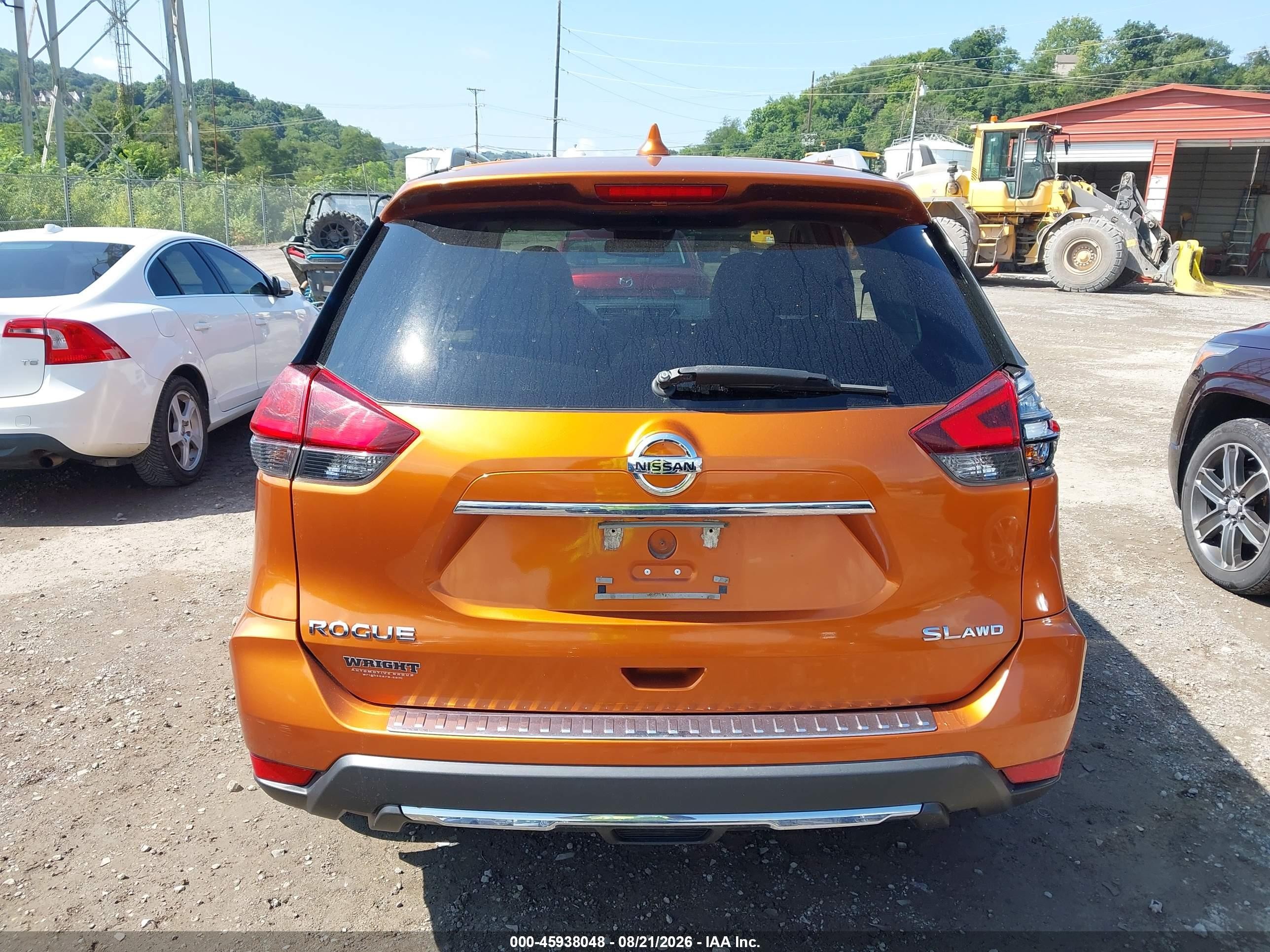2017 Nissan Rogue Sl Orange vin: 5N1AT2MV7HC829358