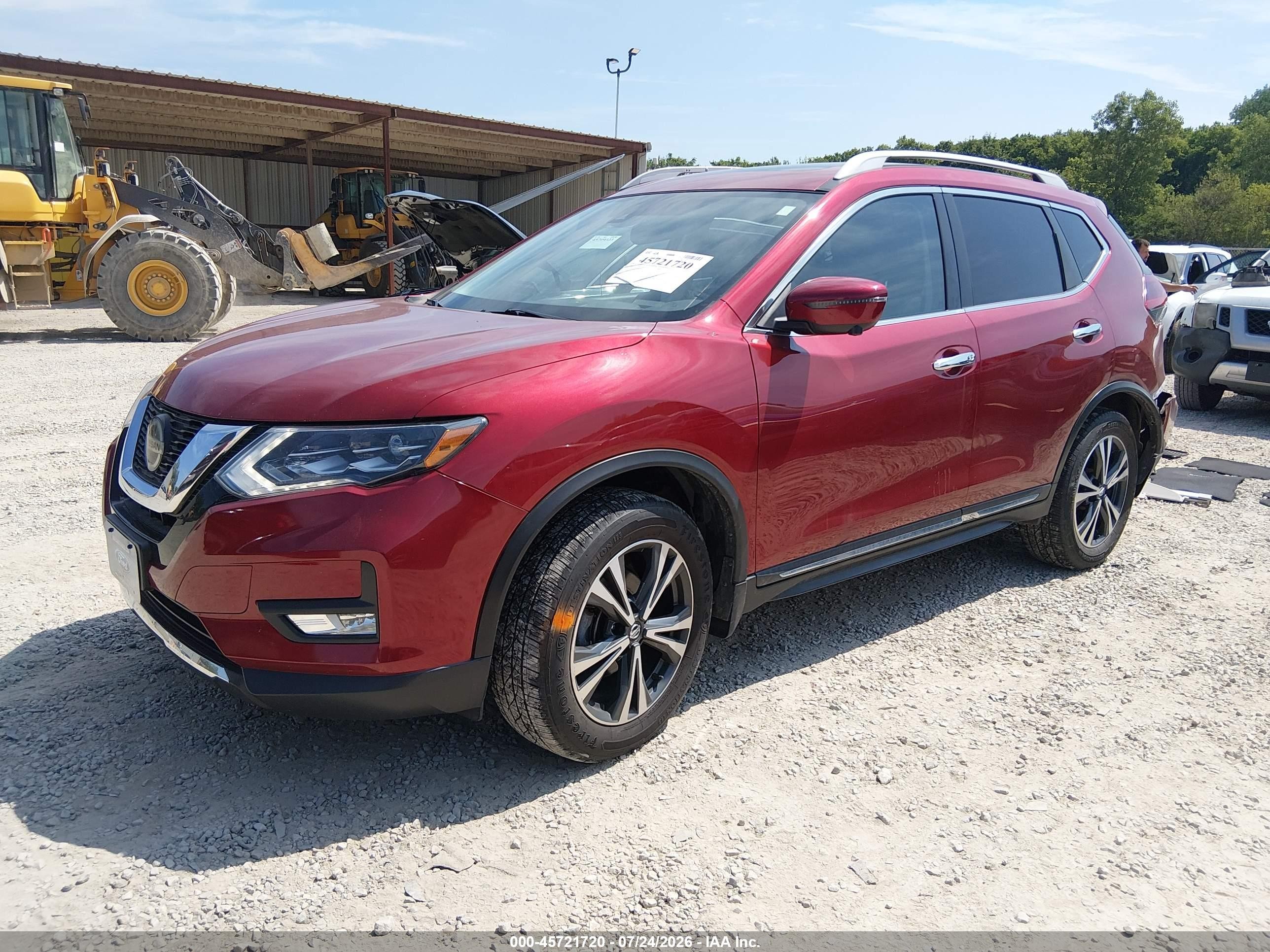 2018 Nissan Rogue Sl Red vin: 5N1AT2MV7JC768437