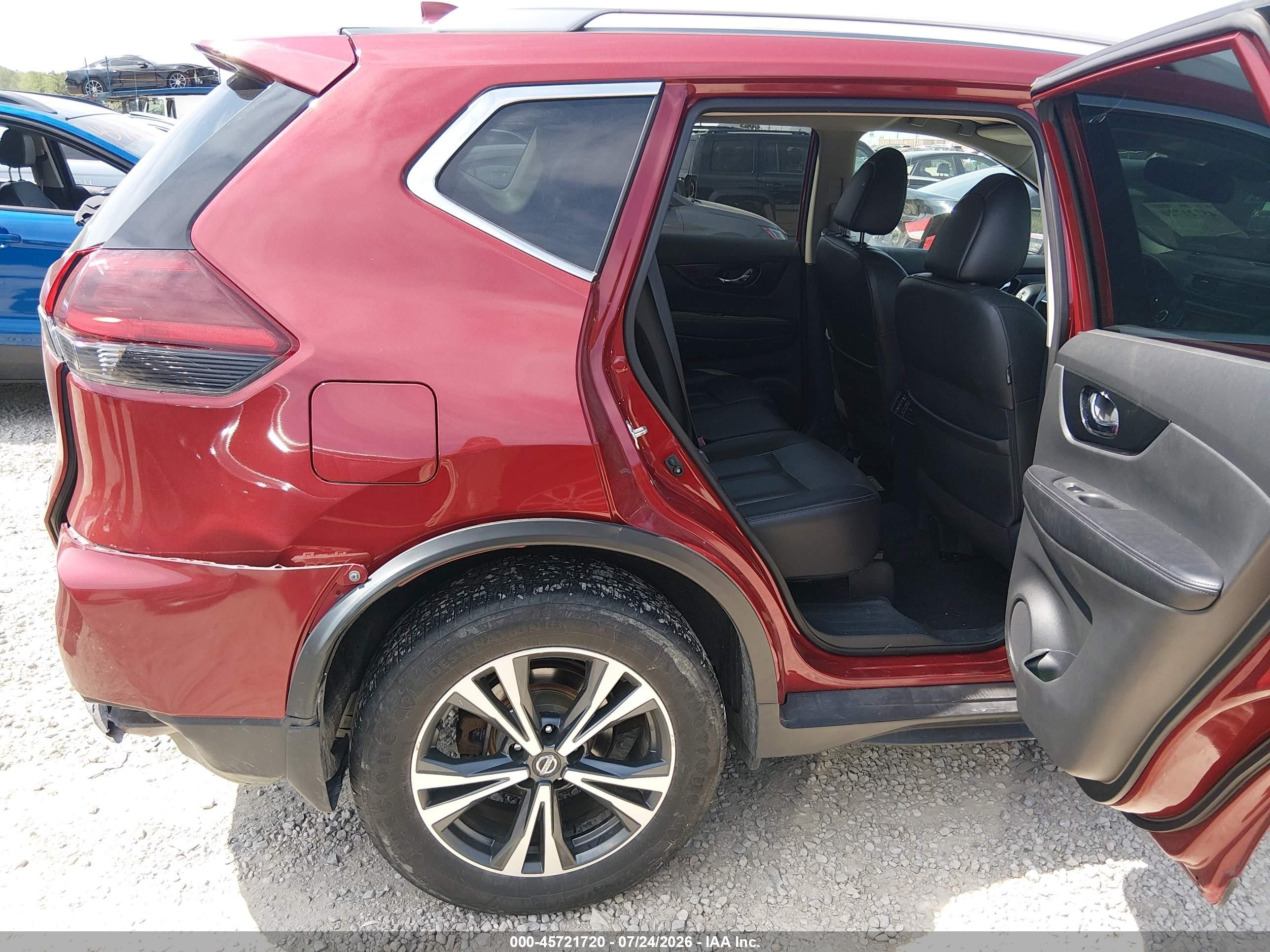 2018 Nissan Rogue Sl Red vin: 5N1AT2MV7JC768437