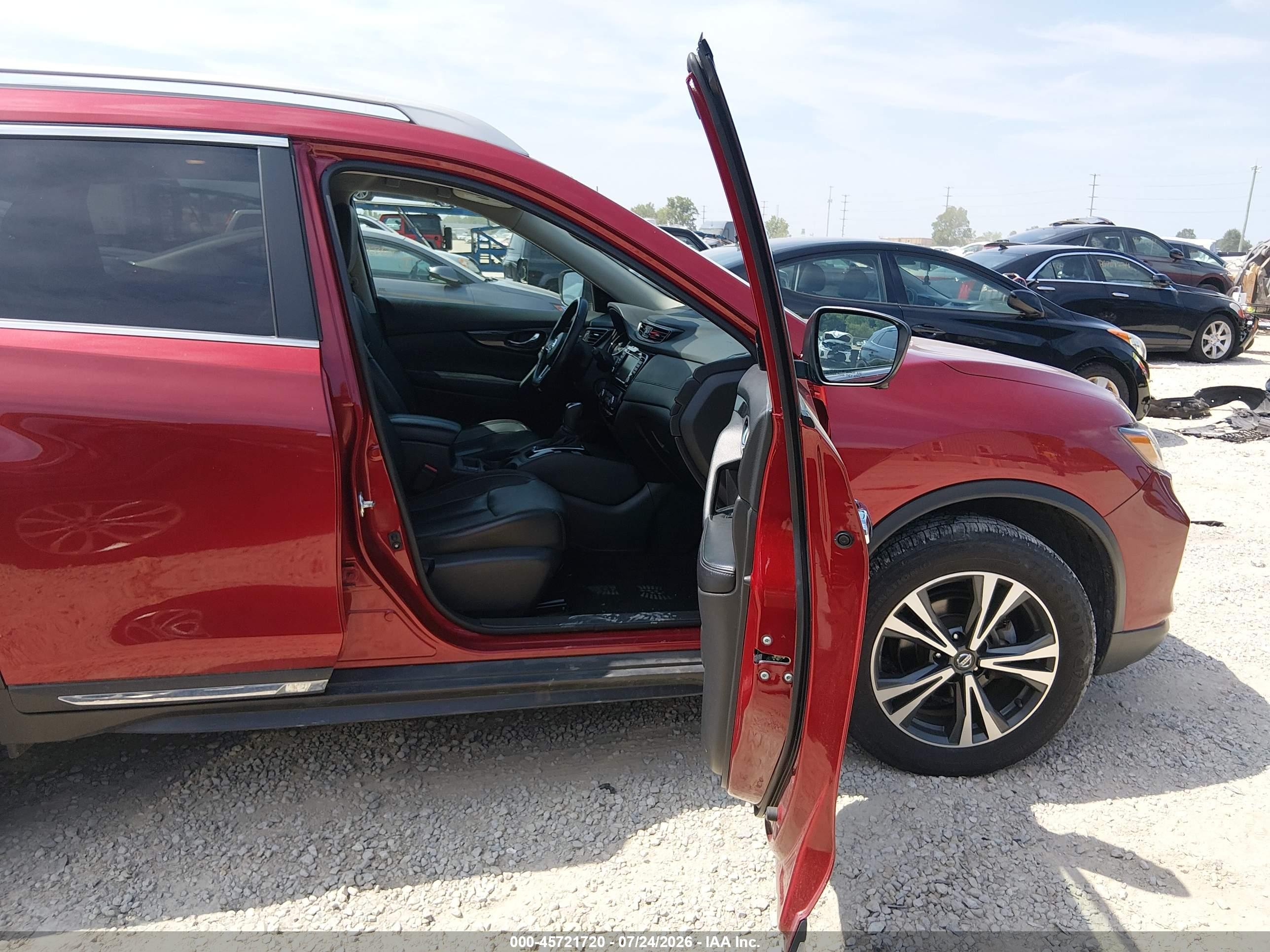 2018 Nissan Rogue Sl Red vin: 5N1AT2MV7JC768437