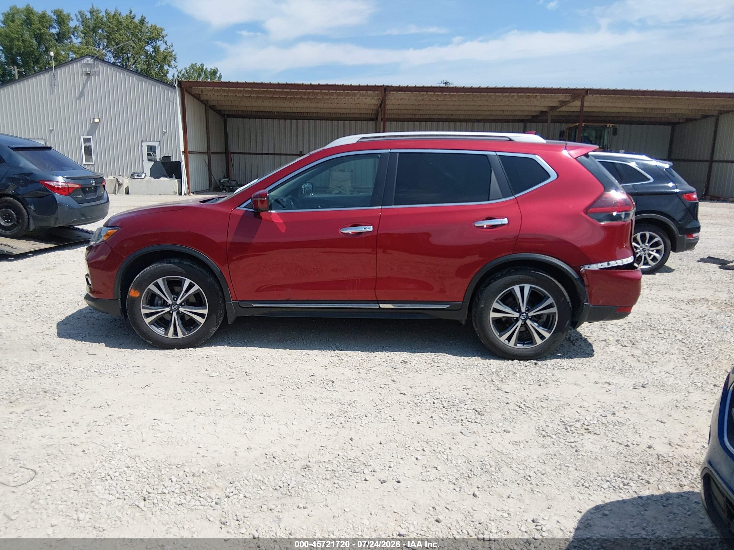2018 Nissan Rogue Sl Красный vin: 5N1AT2MV7JC768437