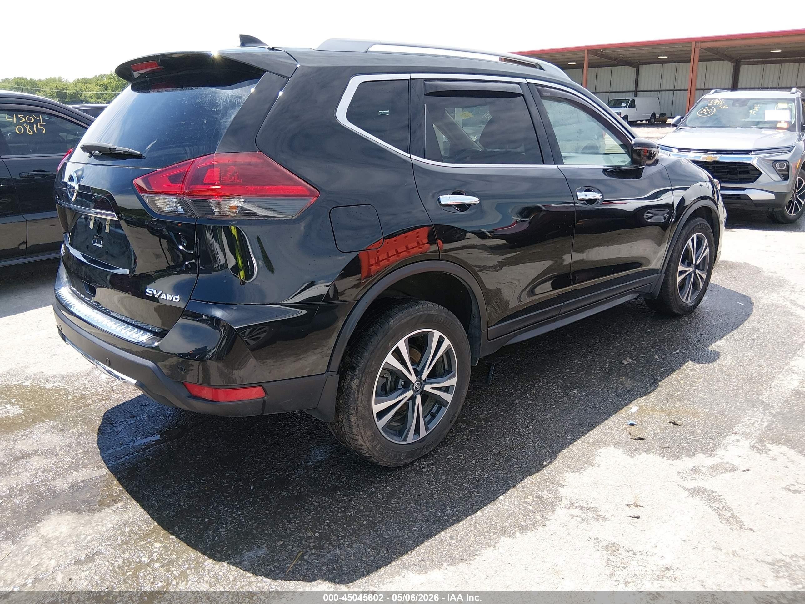 2019 Nissan Rogue Sv Black vin: 5N1AT2MV7KC782808