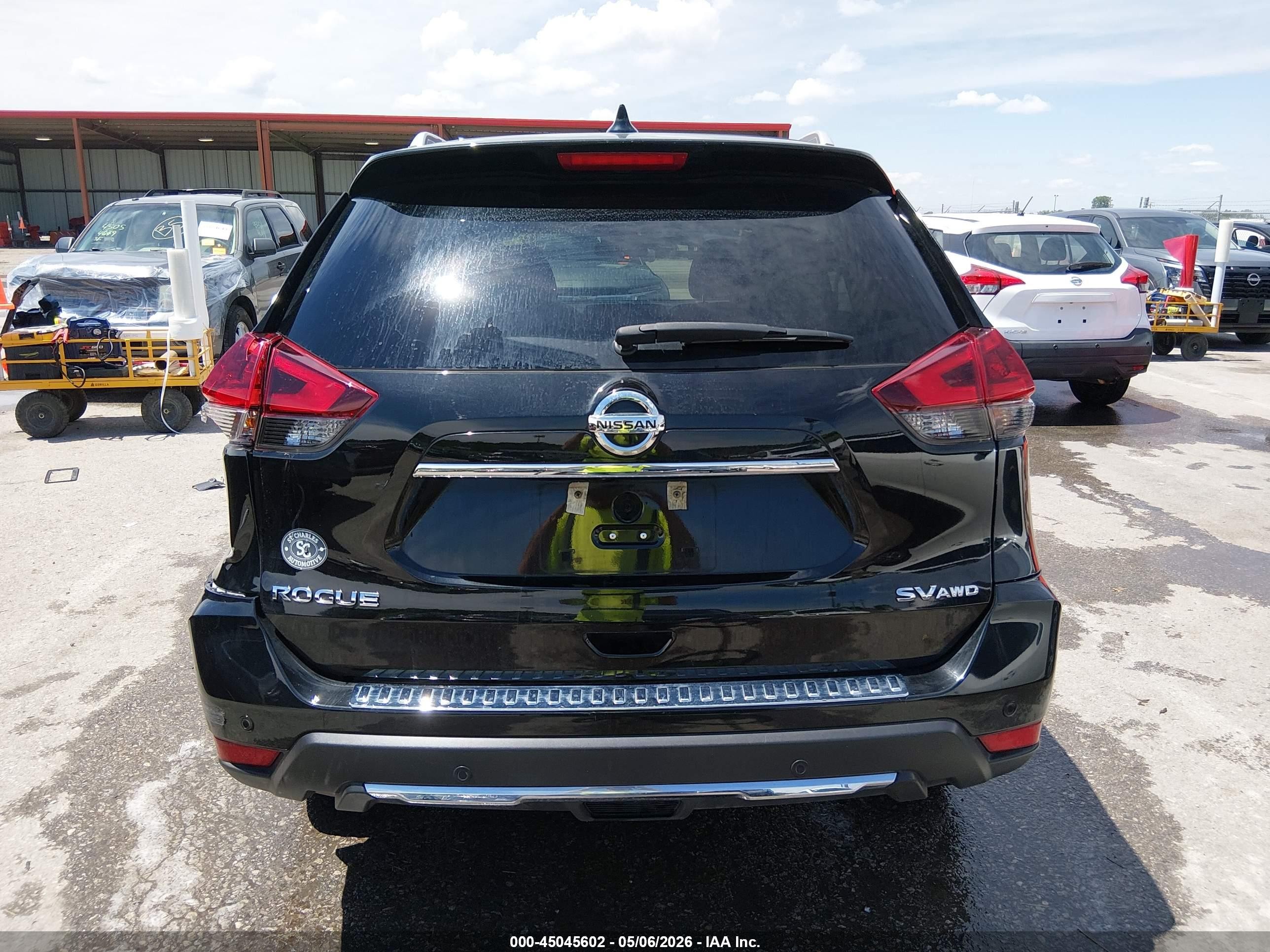 2019 Nissan Rogue Sv Black vin: 5N1AT2MV7KC782808