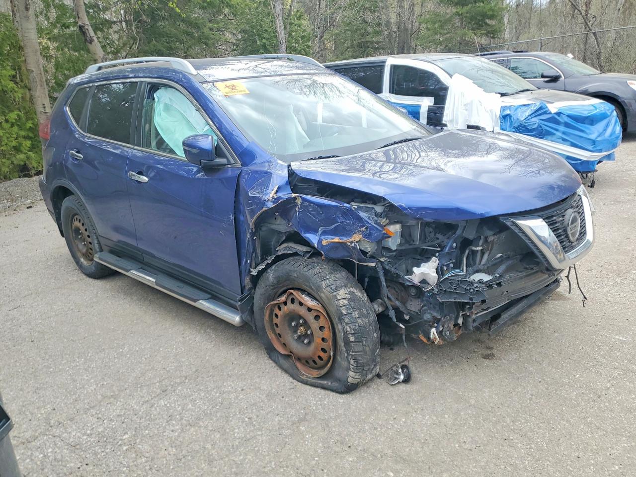 2020 Nissan Rogue S Blue vin: 5N1AT2MV7LC767792