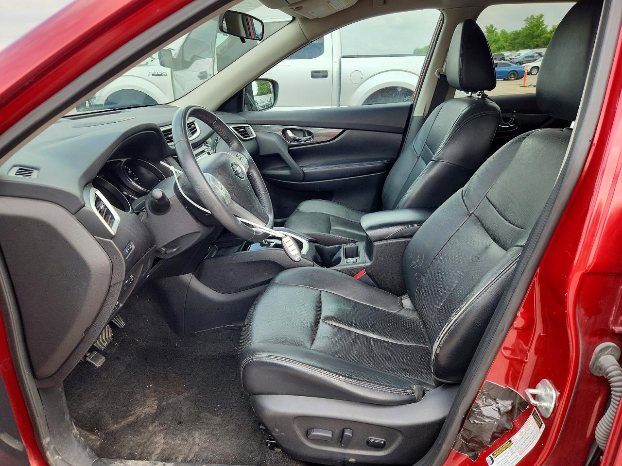2014 Nissan Rogue Sl Красный vin: 5N1AT2MV8EC754987
