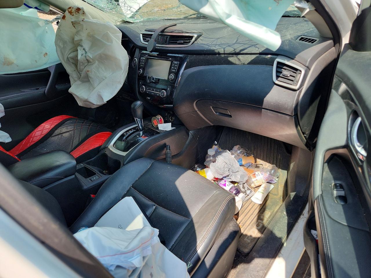 2014 Nissan Rogue Sl White vin: 5N1AT2MV8EC758957