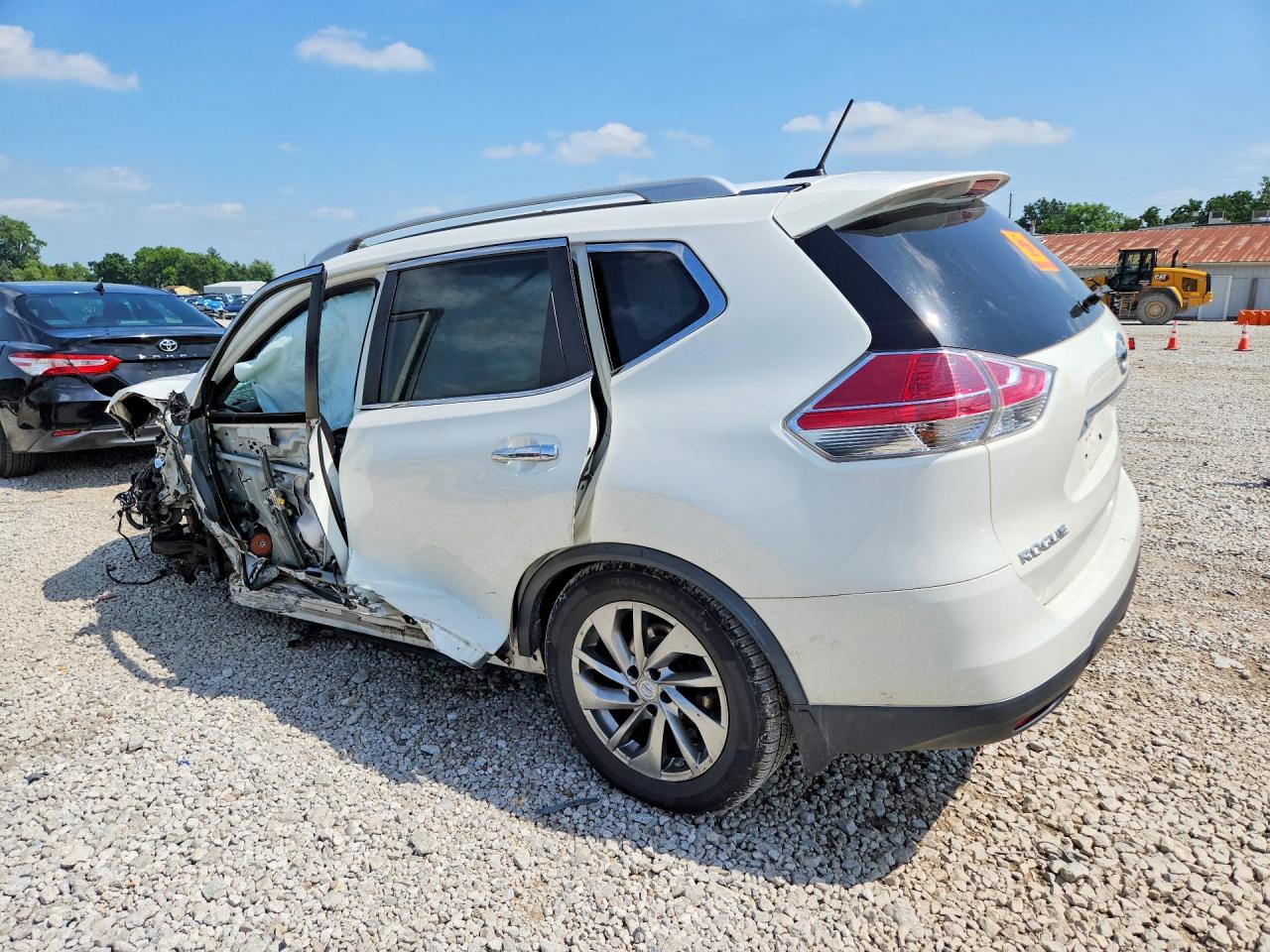 2014 Nissan Rogue Sl White vin: 5N1AT2MV8EC758957
