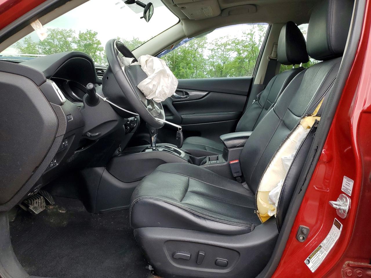 2014 Nissan Rogue Sl Красный vin: 5N1AT2MV8EC762734