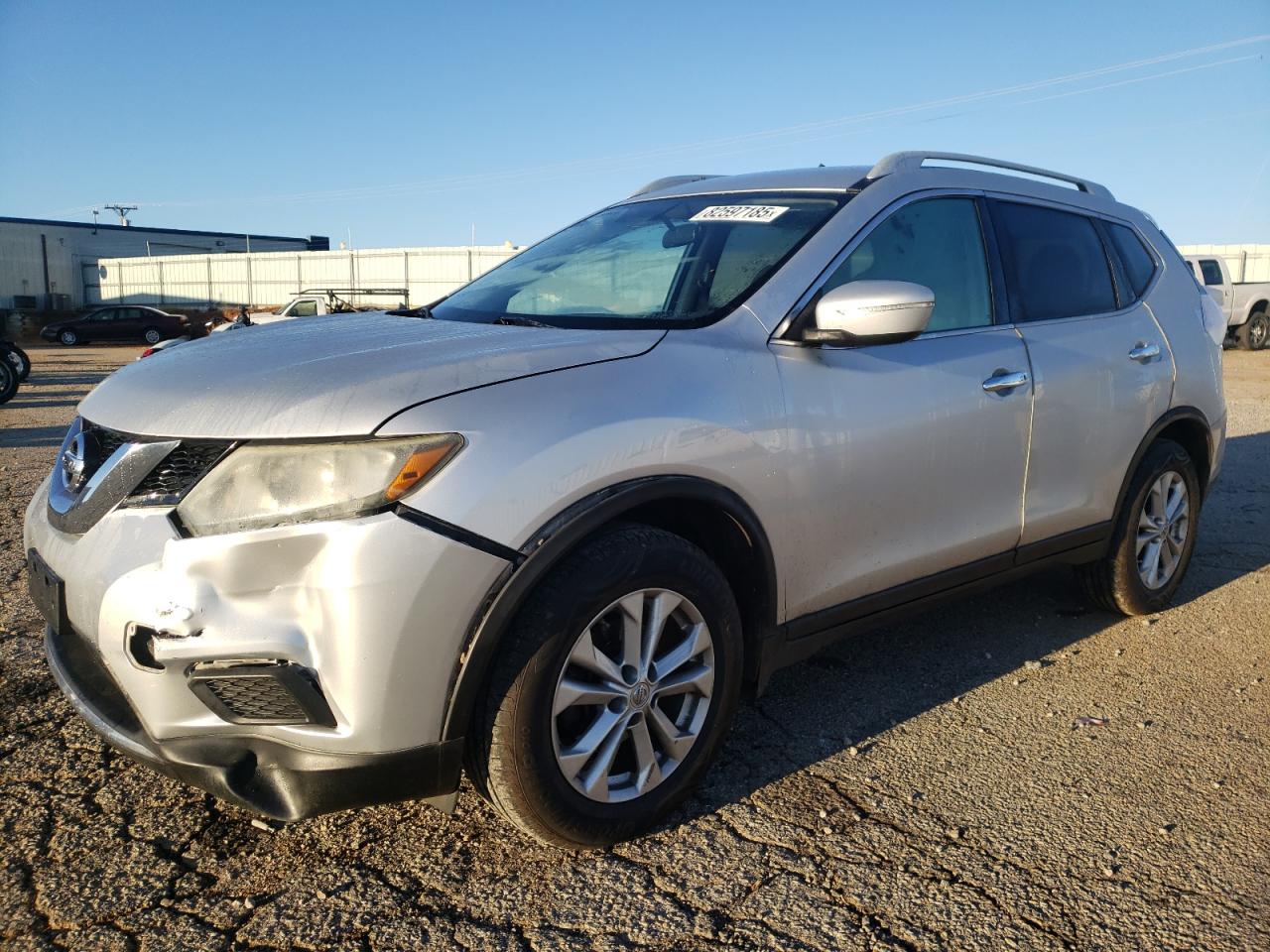 2014 Nissan Rogue S Серебряный vin: 5N1AT2MV8EC772311