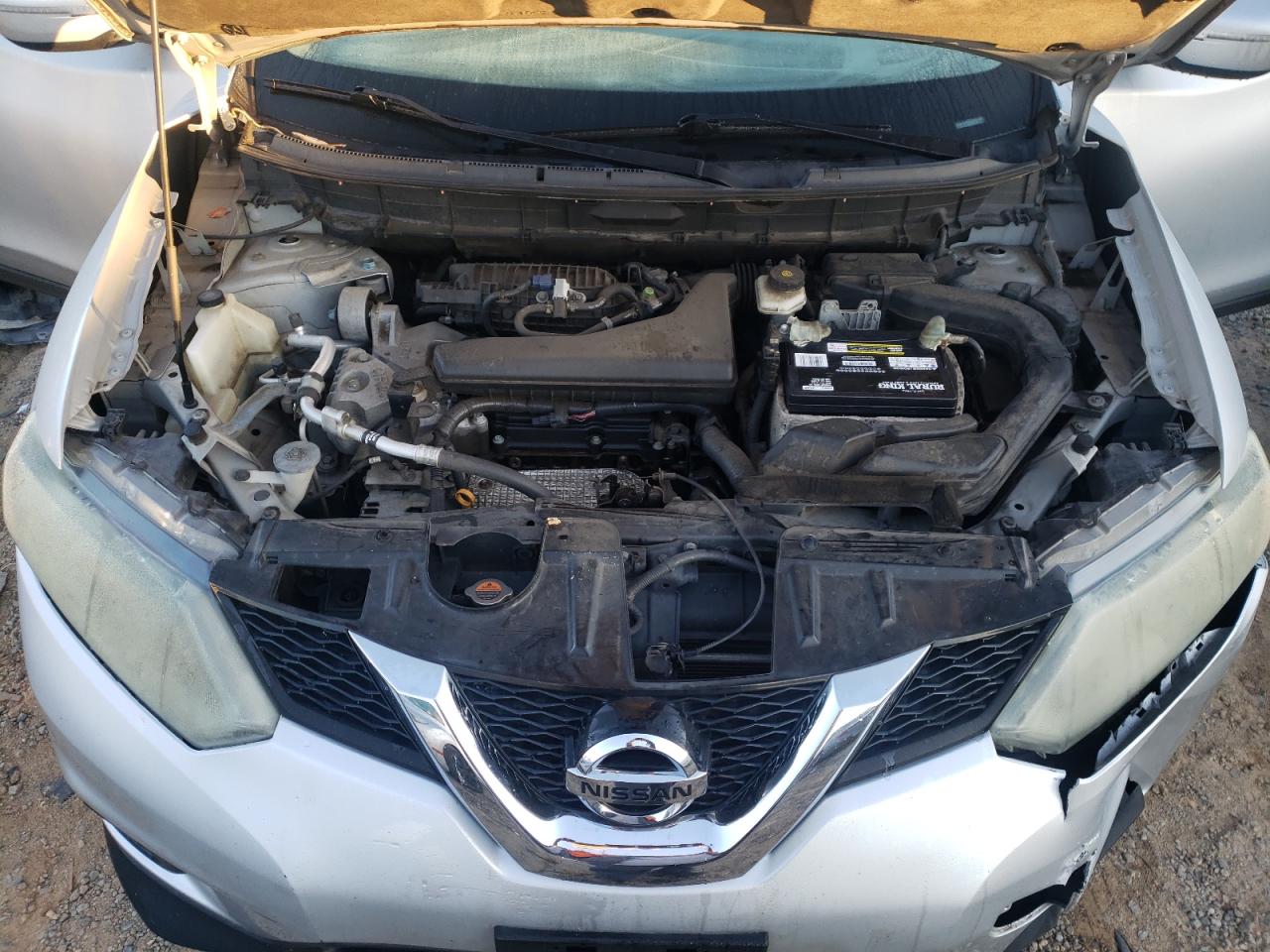 2014 Nissan Rogue S Silver vin: 5N1AT2MV8EC772311