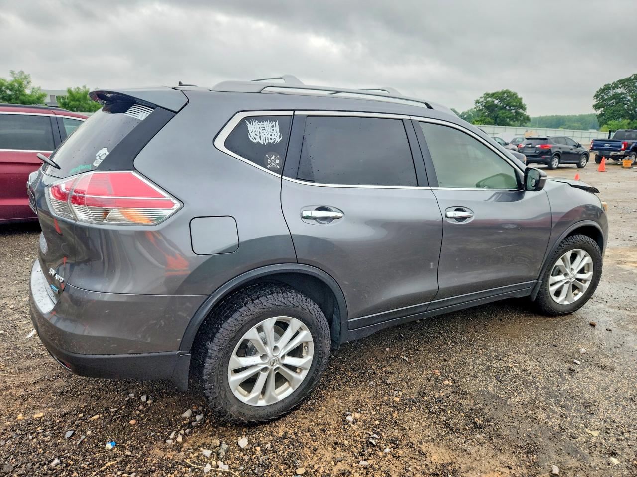 2014 Nissan Rogue S Gray vin: 5N1AT2MV8EC779940