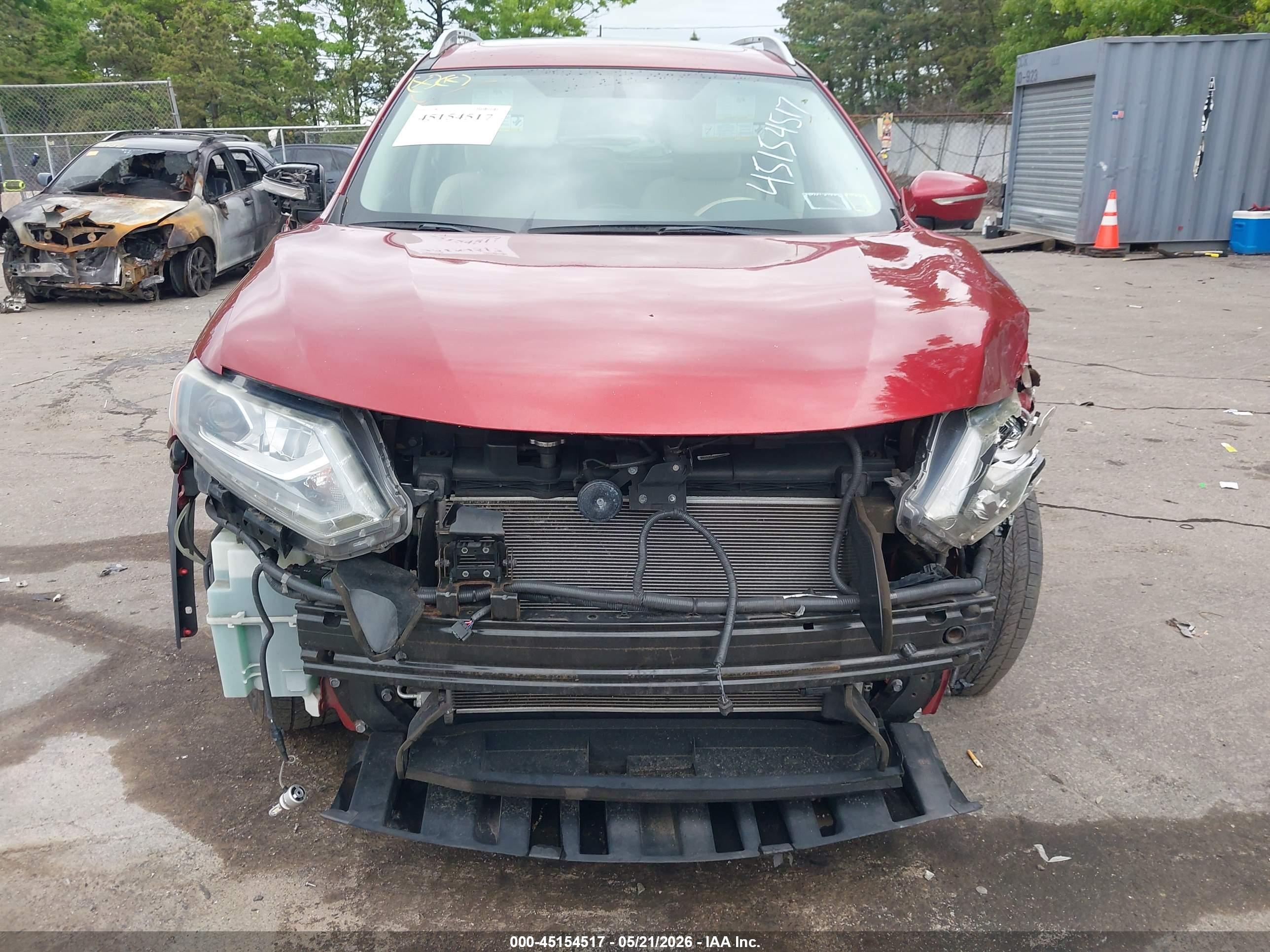 2014 Nissan Rogue Sl Красный vin: 5N1AT2MV8EC783065