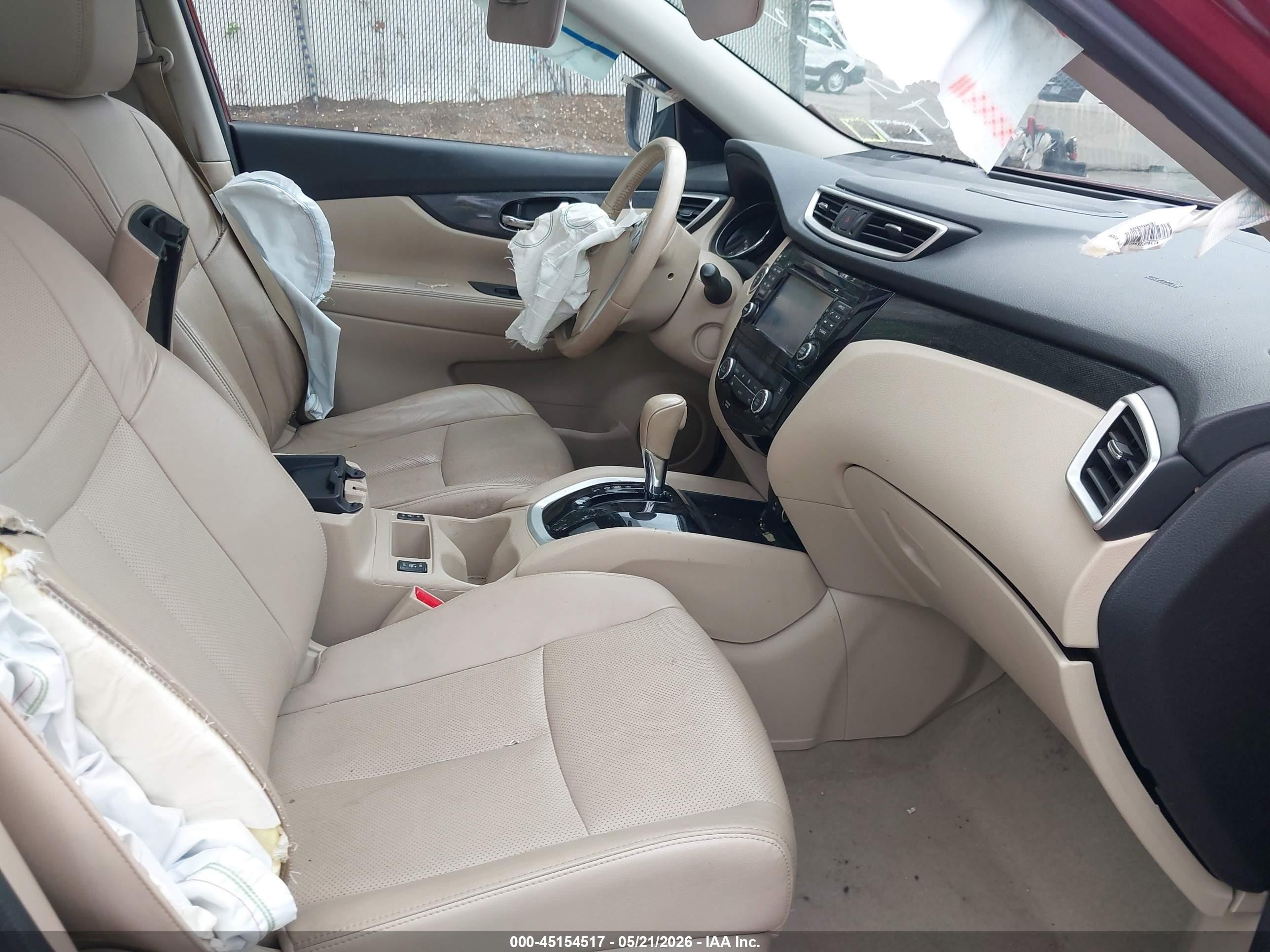 2014 Nissan Rogue Sl Красный vin: 5N1AT2MV8EC783065