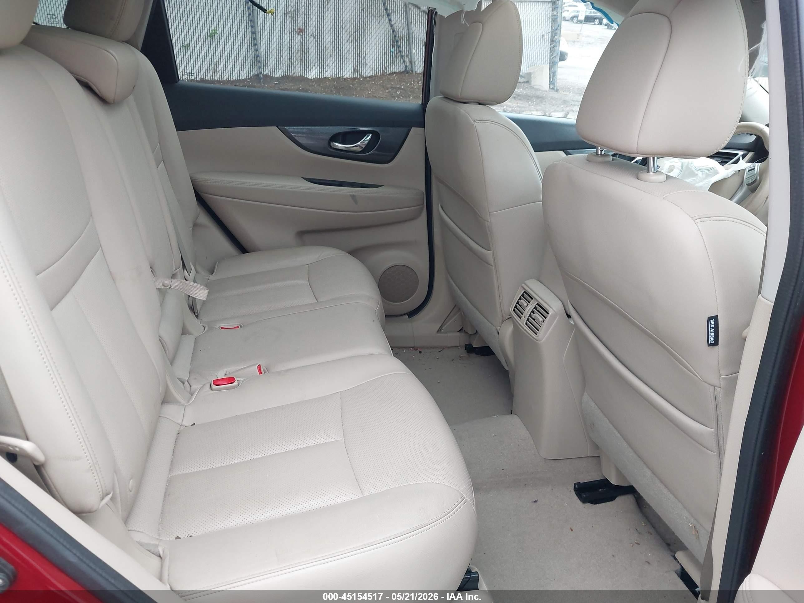 2014 Nissan Rogue Sl Красный vin: 5N1AT2MV8EC783065