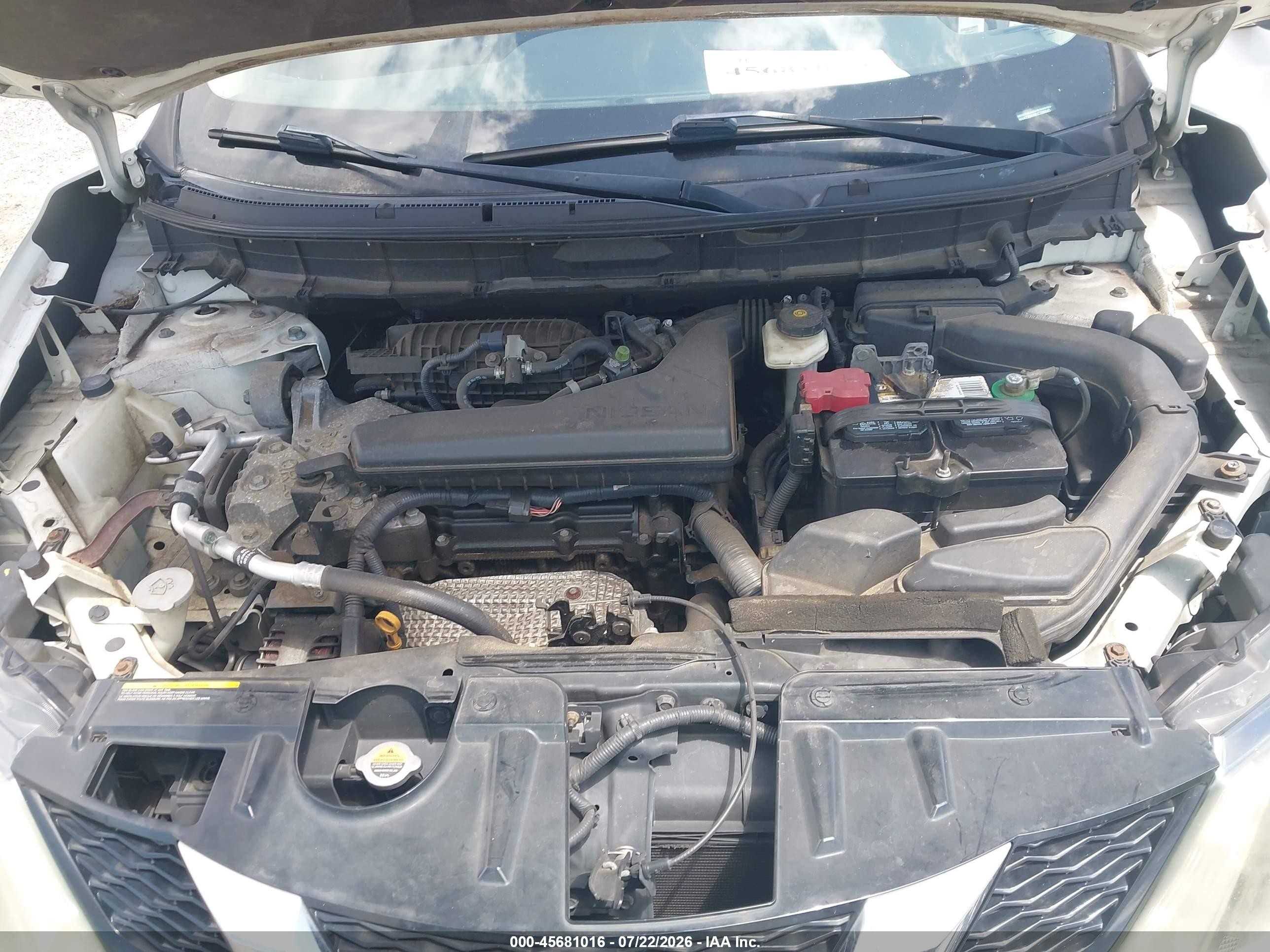 2014 Nissan Rogue Sv White vin: 5N1AT2MV8EC786645