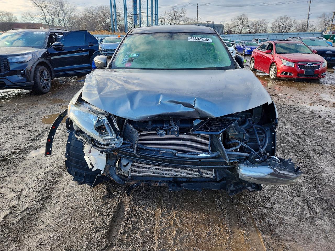2014 Nissan Rogue S Серый vin: 5N1AT2MV8EC790307