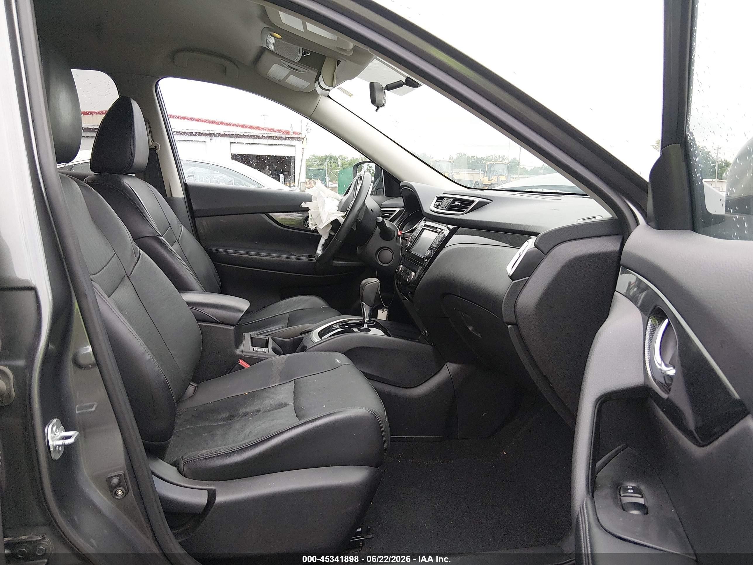 2014 Nissan Rogue Sl Gray vin: 5N1AT2MV8EC797855