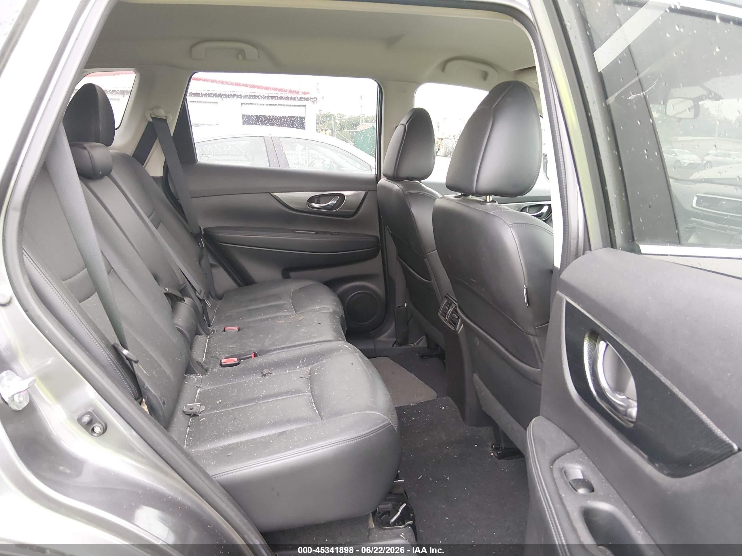 2014 Nissan Rogue Sl Gray vin: 5N1AT2MV8EC797855