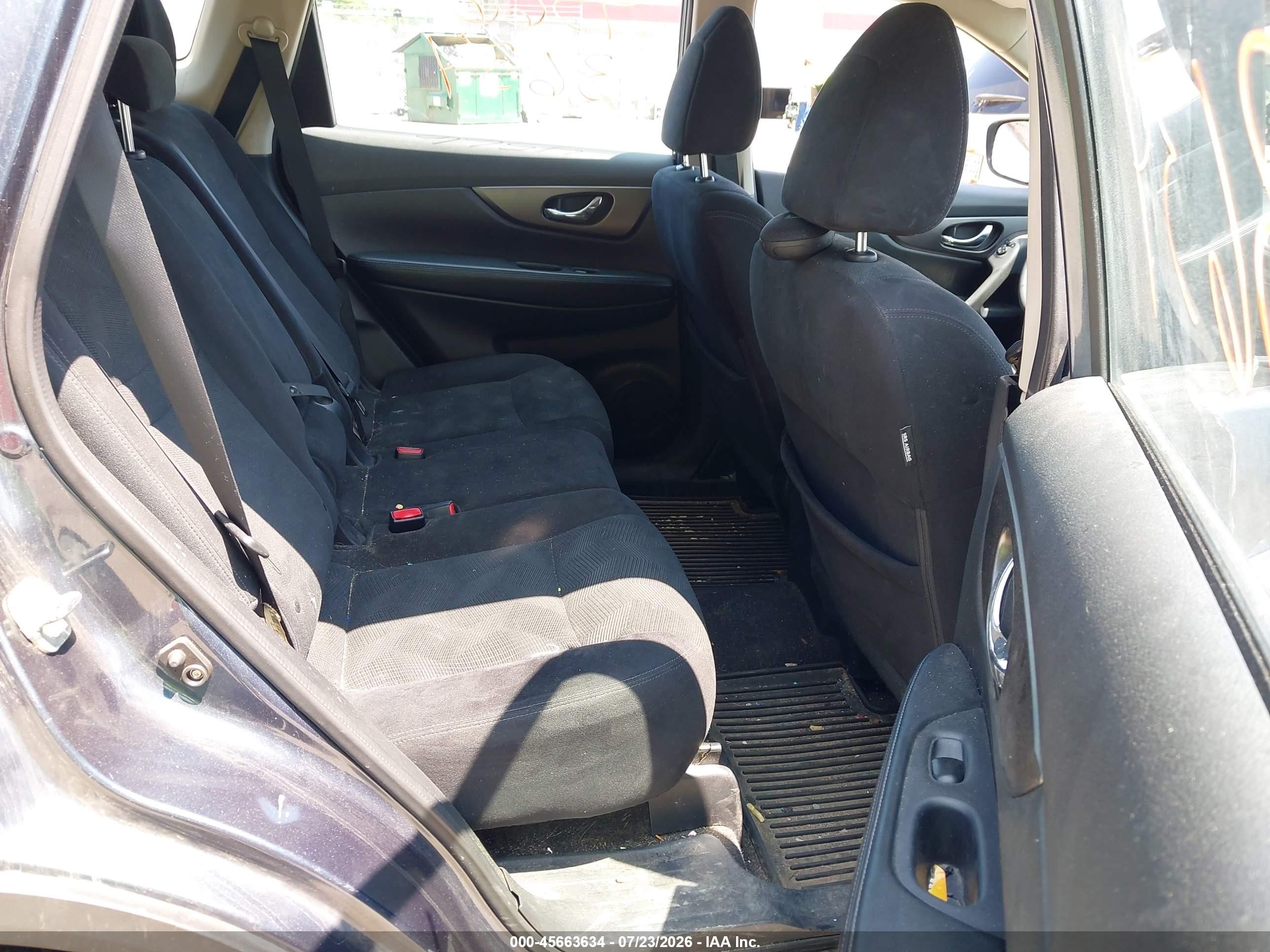 2014 Nissan Rogue S Blue vin: 5N1AT2MV8EC798858