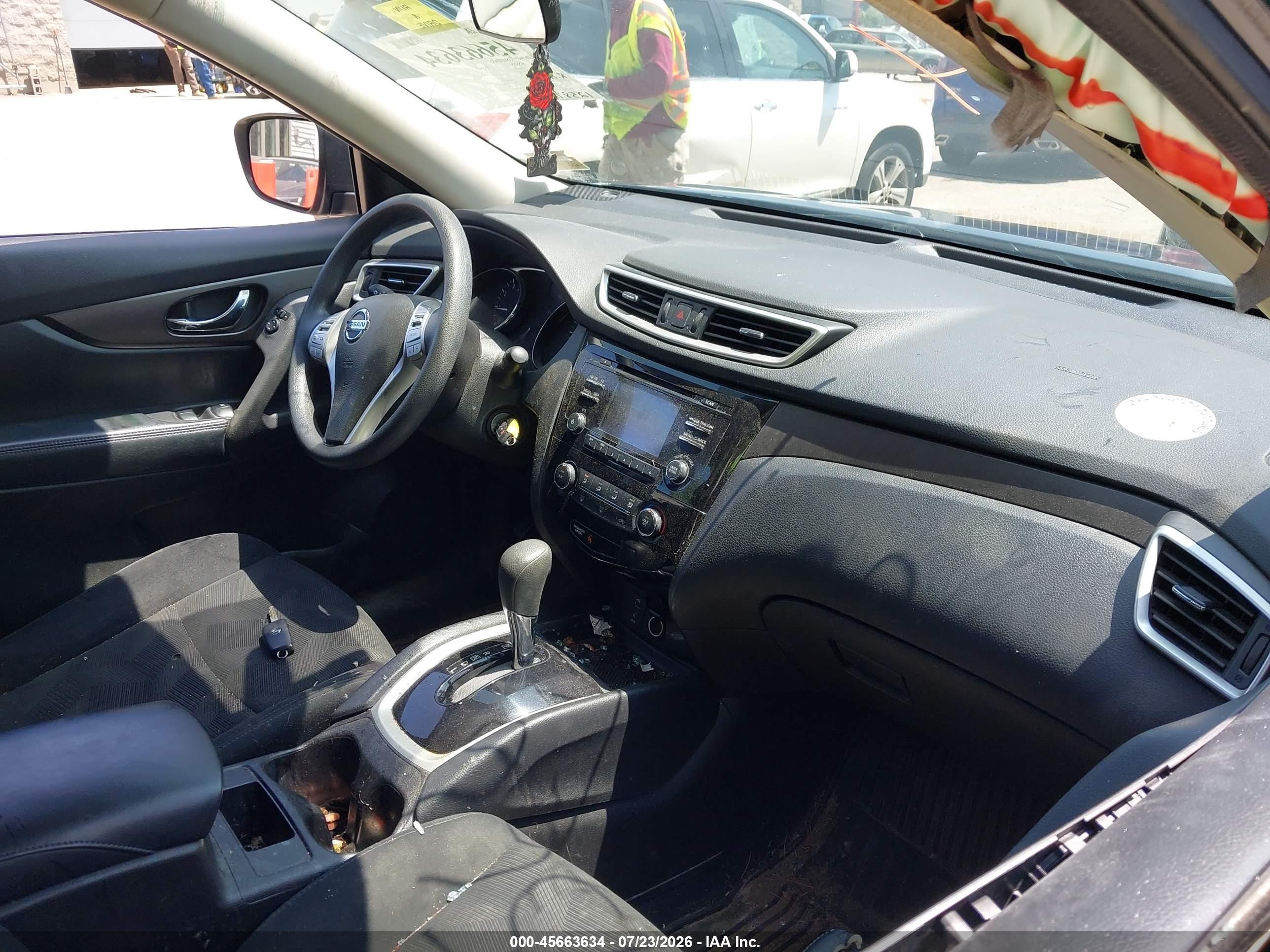 2014 Nissan Rogue S Blue vin: 5N1AT2MV8EC798858