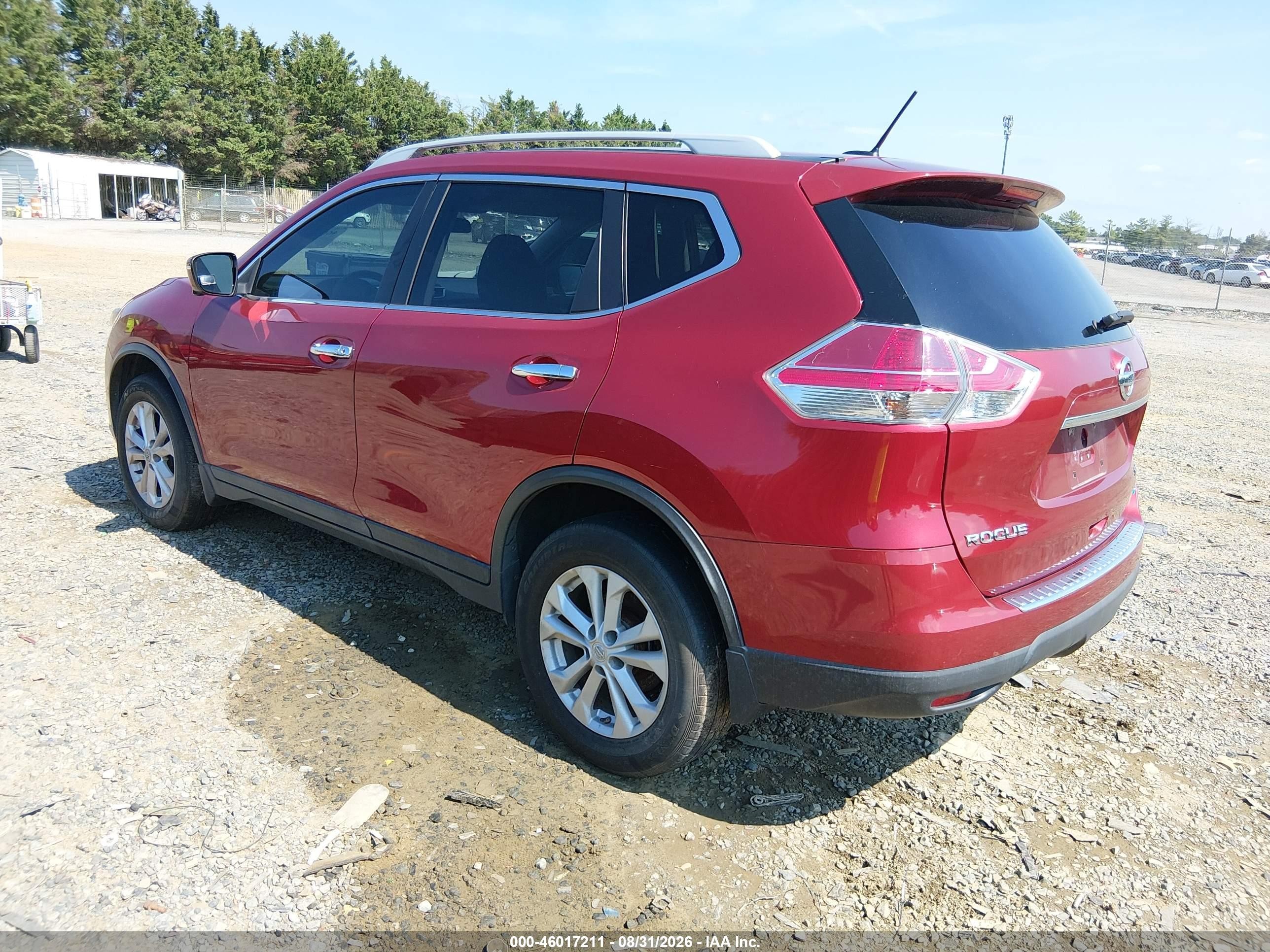 2014 Nissan Rogue Sv Burgundy vin: 5N1AT2MV8EC809471