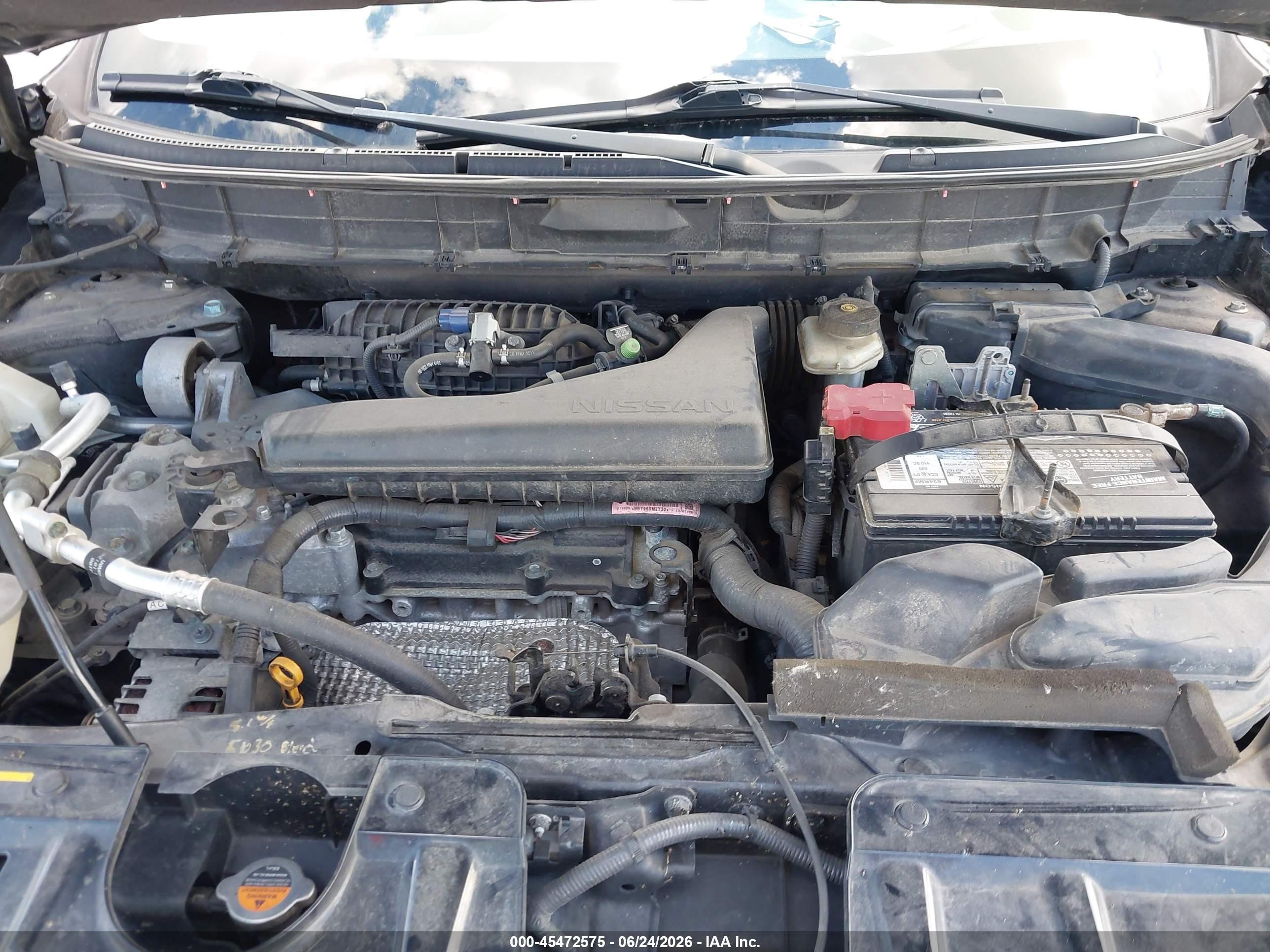 2014 Nissan Rogue Sl Black vin: 5N1AT2MV8EC810605