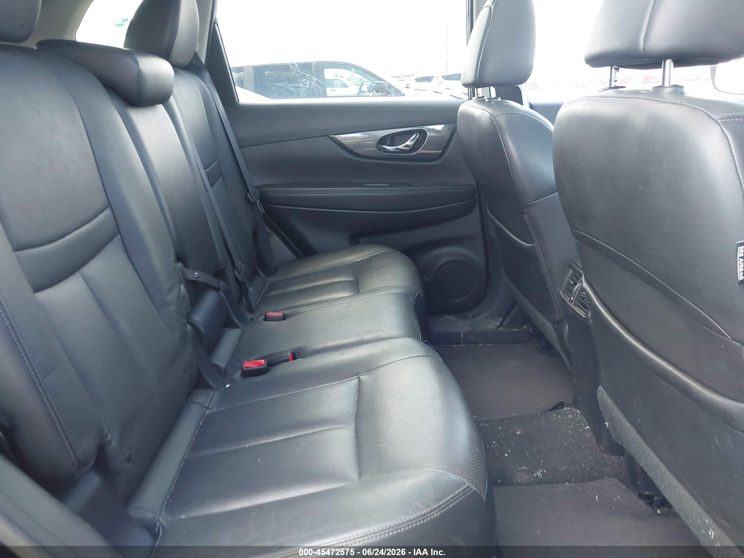 2014 Nissan Rogue Sl Black vin: 5N1AT2MV8EC810605
