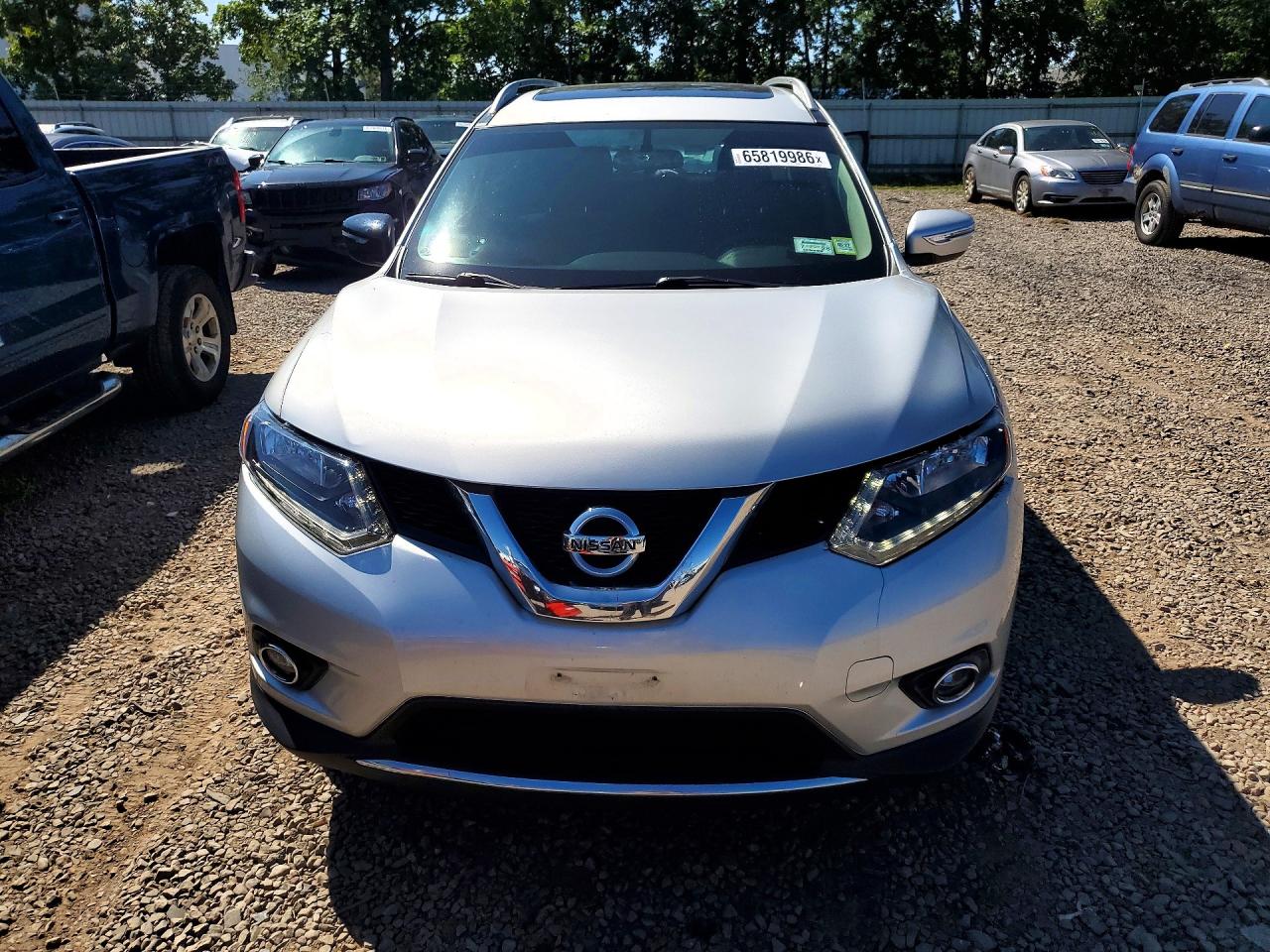 2014 Nissan Rogue S Silver vin: 5N1AT2MV8EC840686