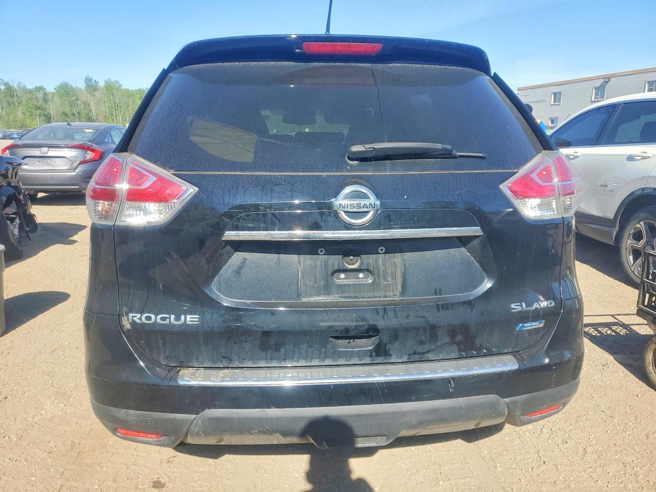 2014 Nissan Rogue S Black vin: 5N1AT2MV8EC842843