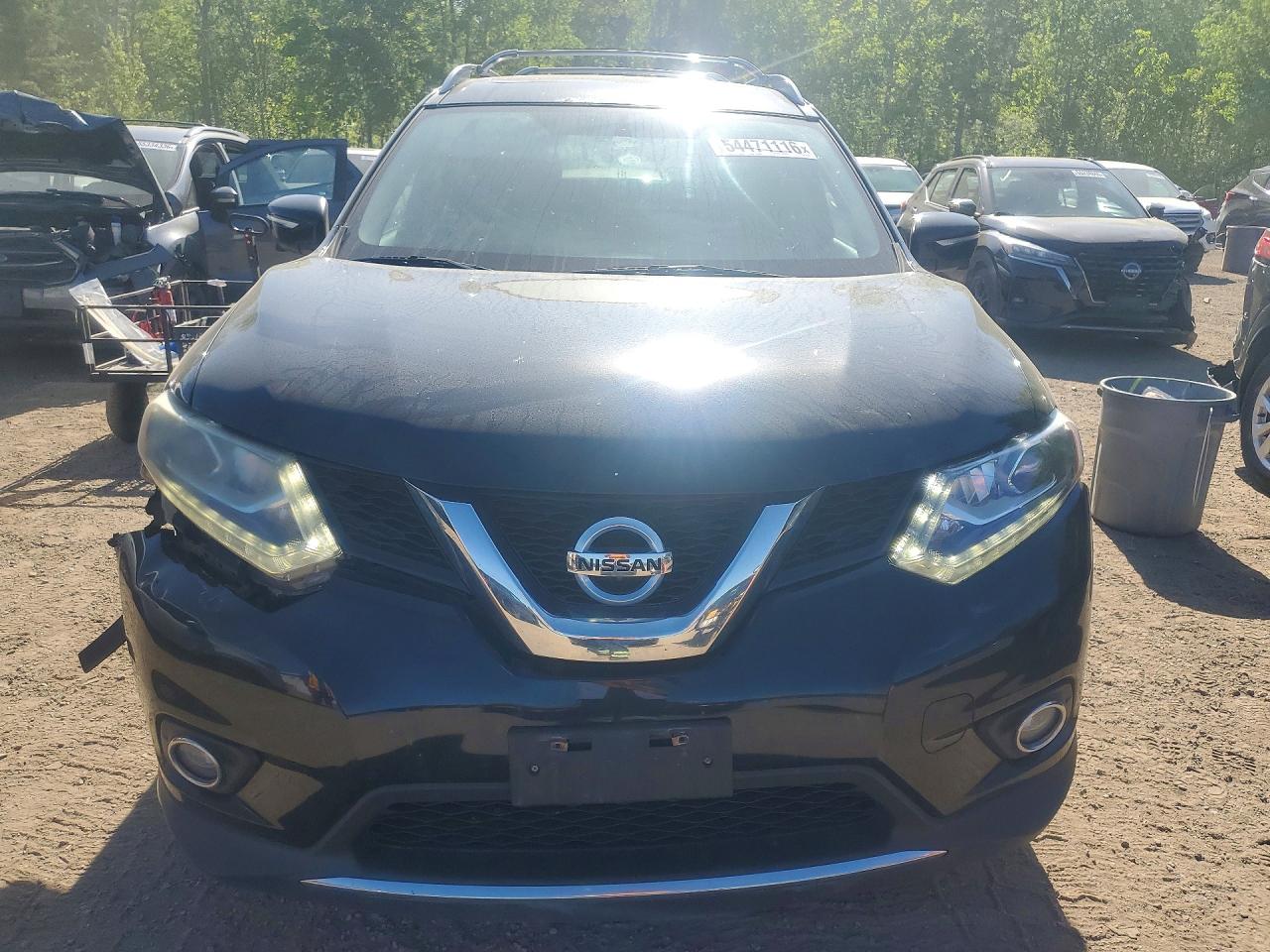 2014 Nissan Rogue S Black vin: 5N1AT2MV8EC842843