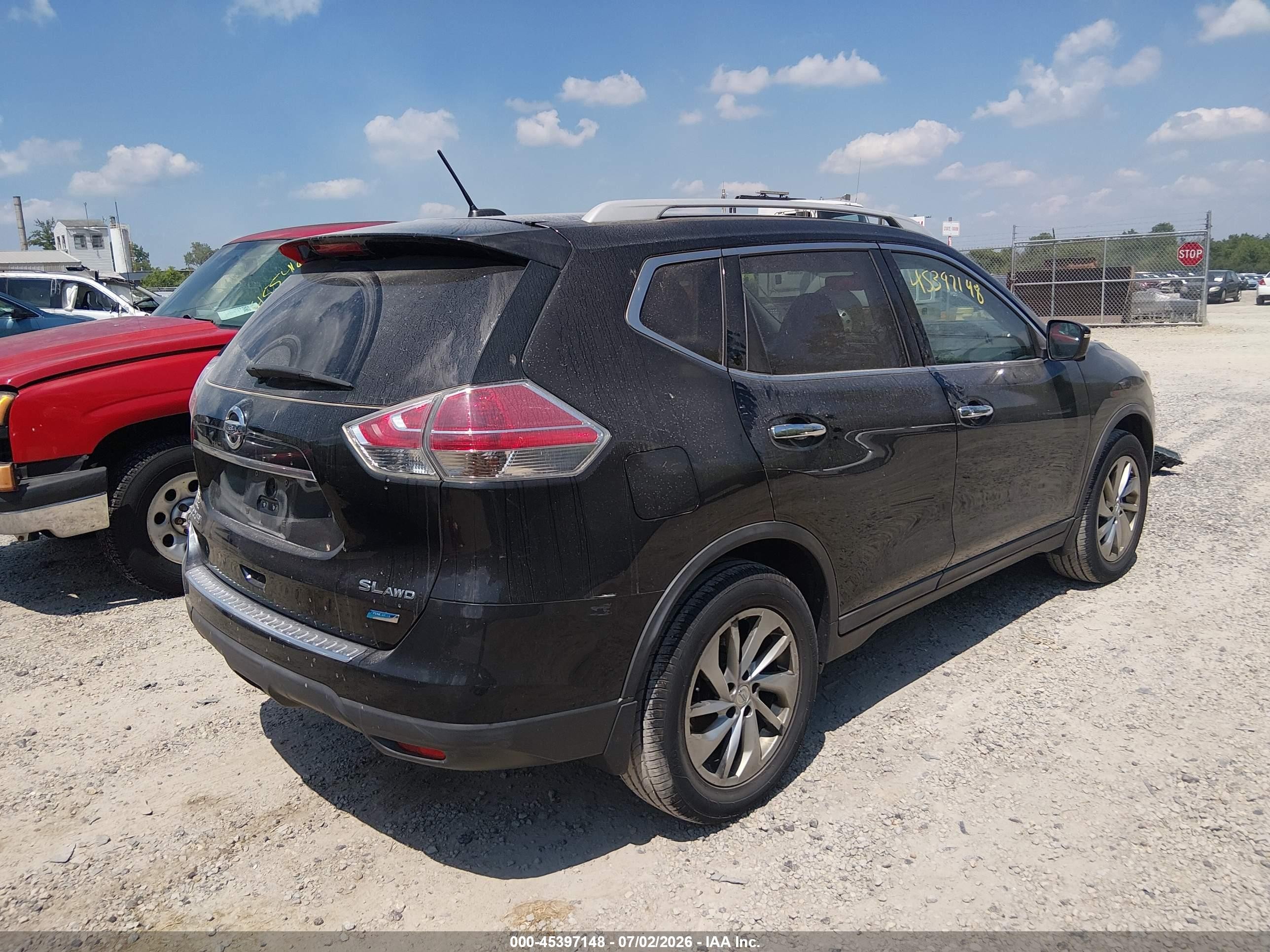 2014 Nissan Rogue Sl Gray vin: 5N1AT2MV8EC850098