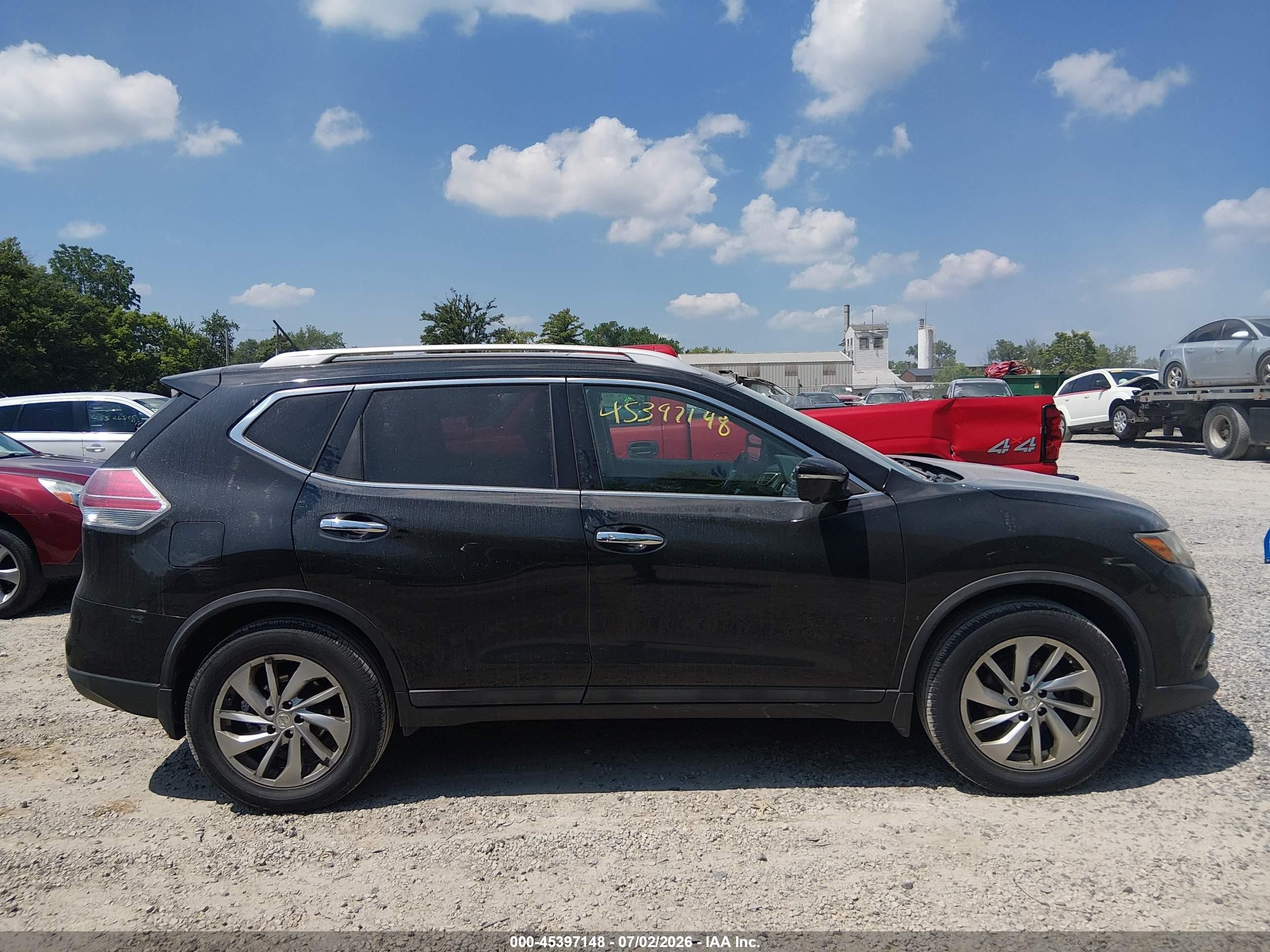 2014 Nissan Rogue Sl Gray vin: 5N1AT2MV8EC850098