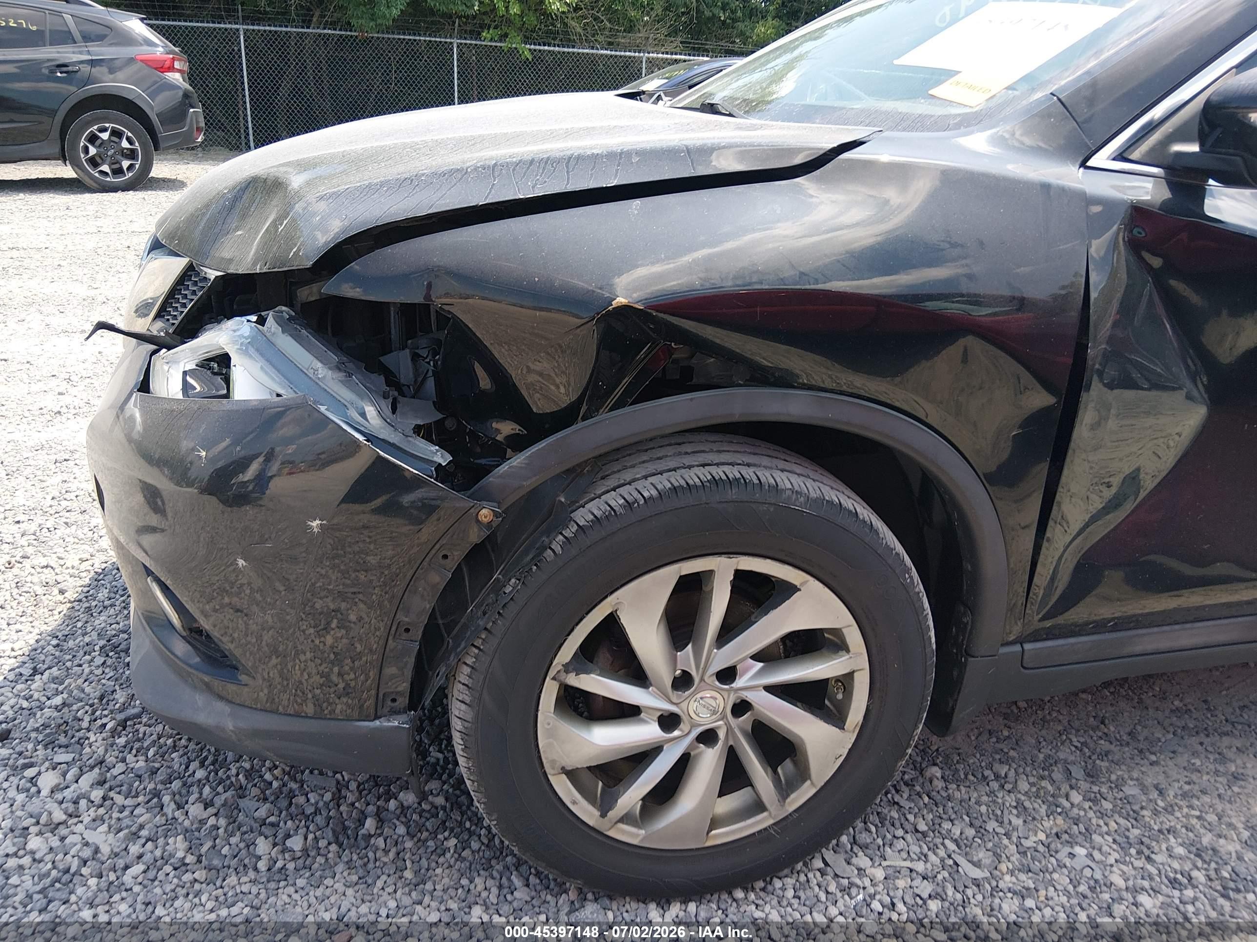 2014 Nissan Rogue Sl Gray vin: 5N1AT2MV8EC850098
