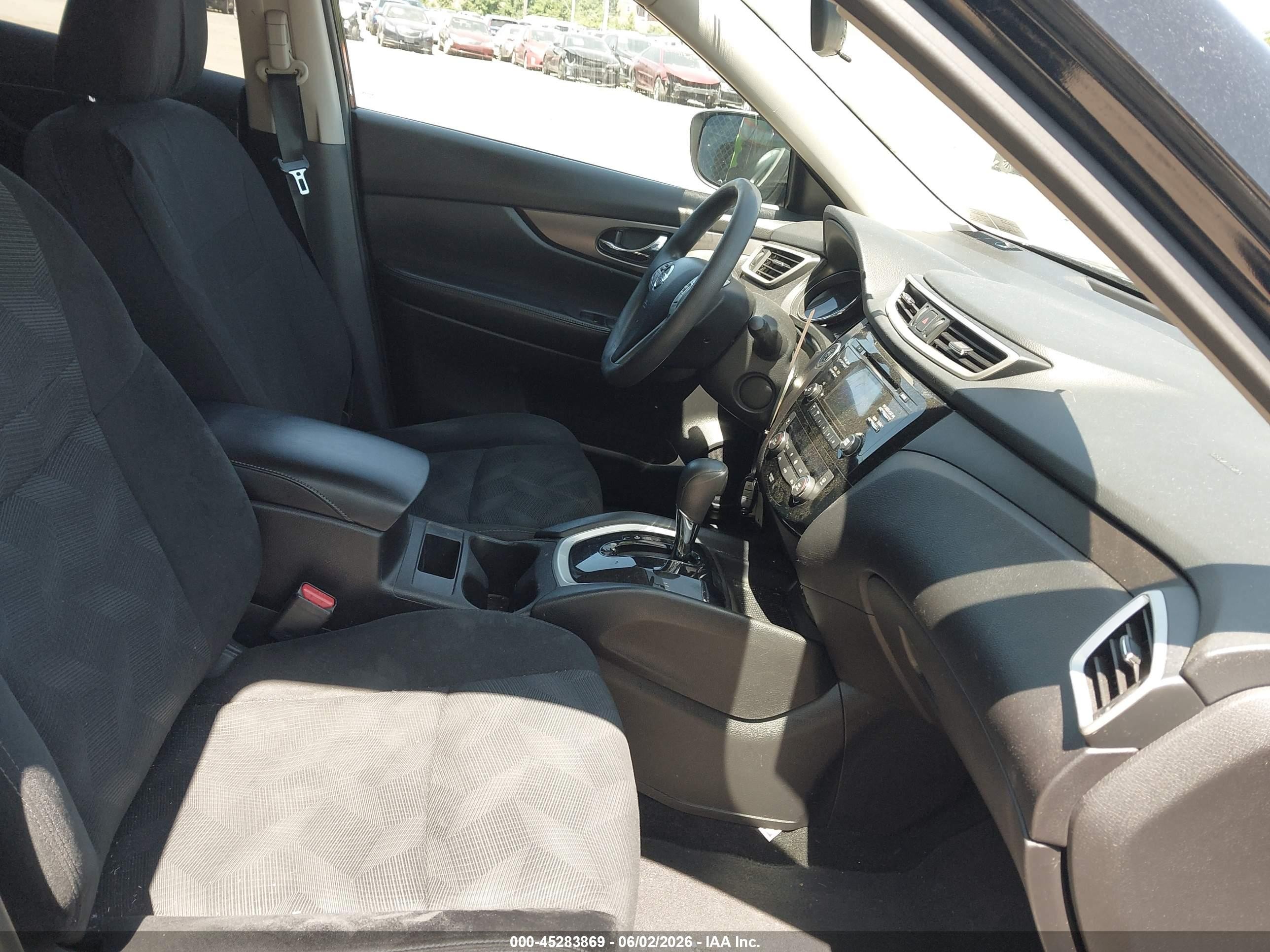 2014 Nissan Rogue Sv Black vin: 5N1AT2MV8EC851056